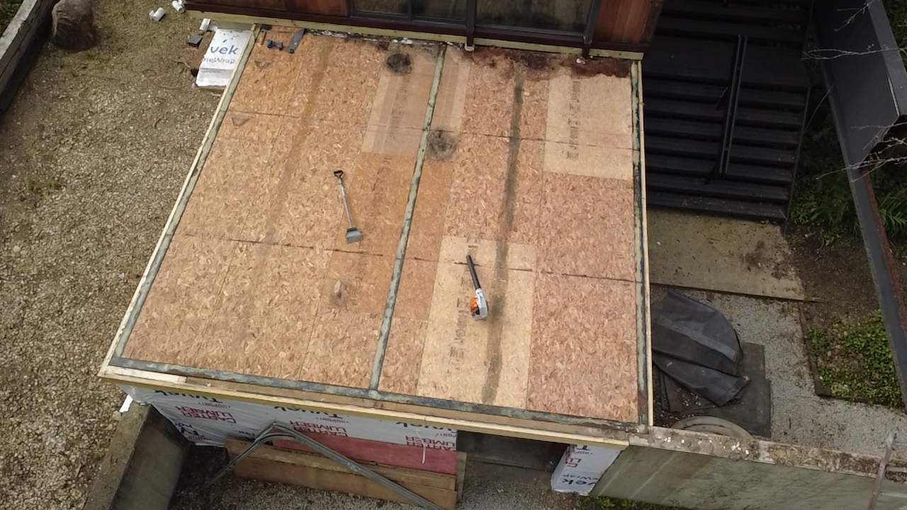 Residential Flat Roof Reconstruction & Substrate Repair by Level Up Roofing and Restoration Services LLC