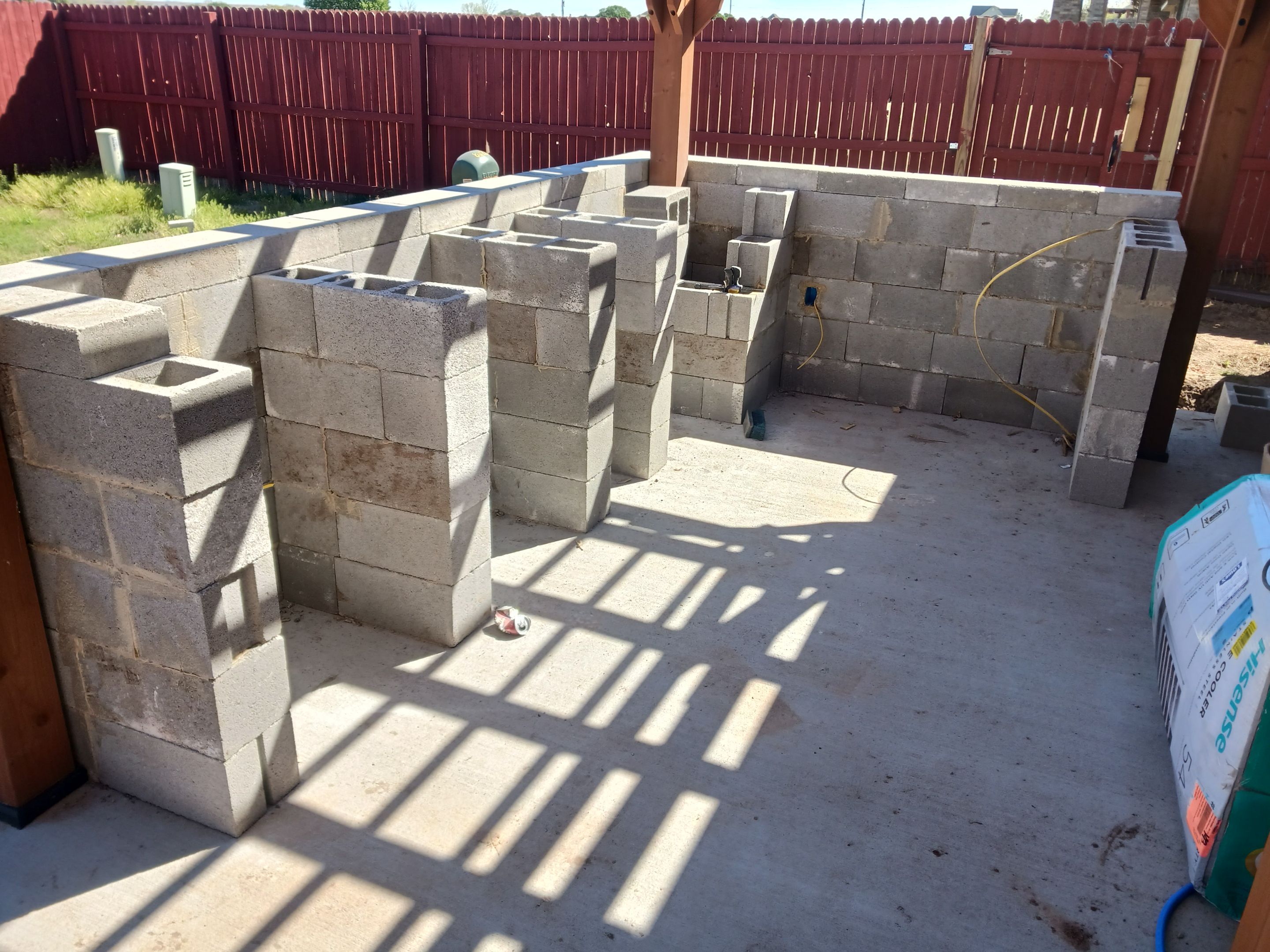 Outdoor kitchen by Clays Services Inc