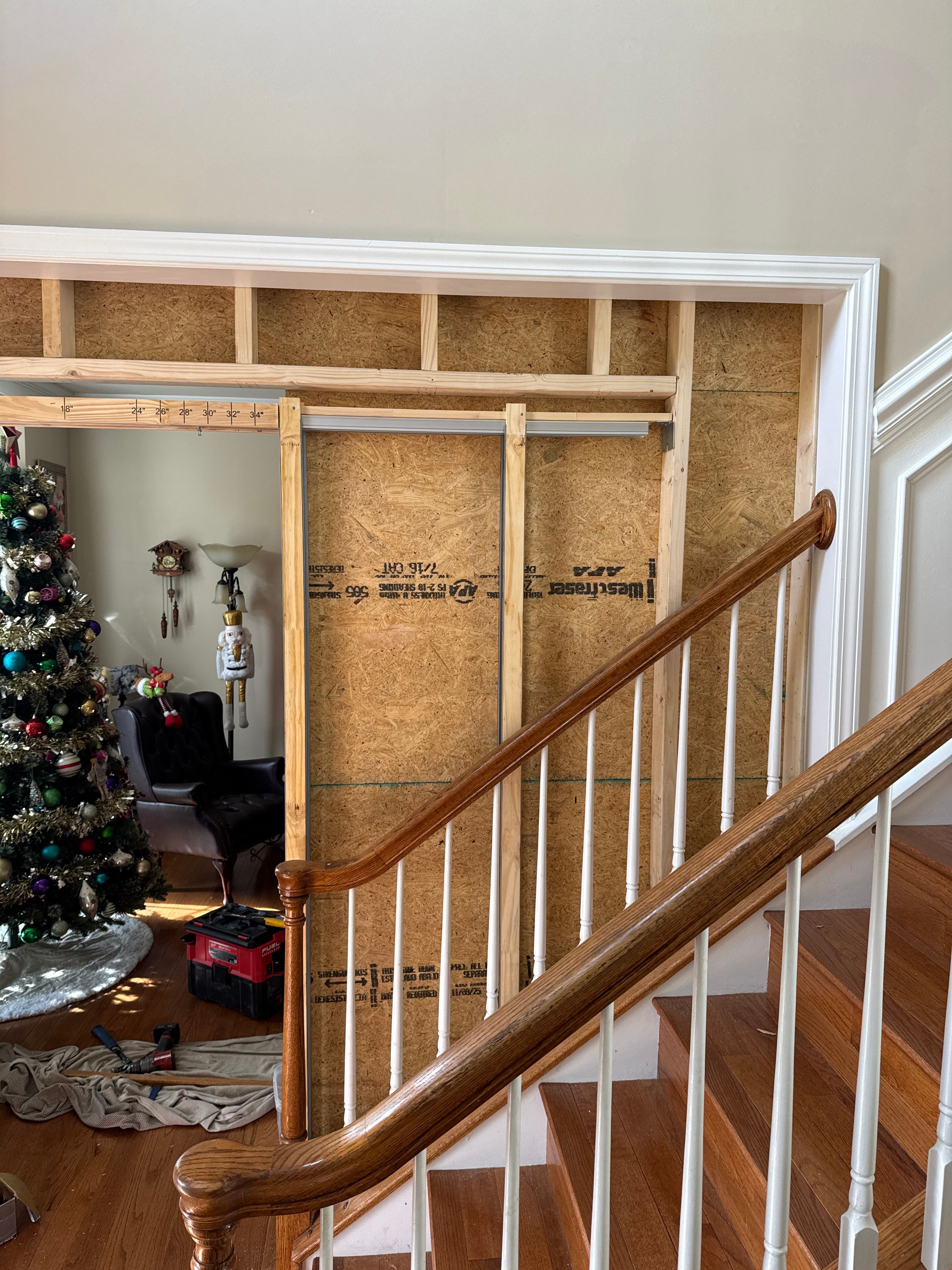 Entry Foyer Pocket Doors by A Step Above Handy LLC 