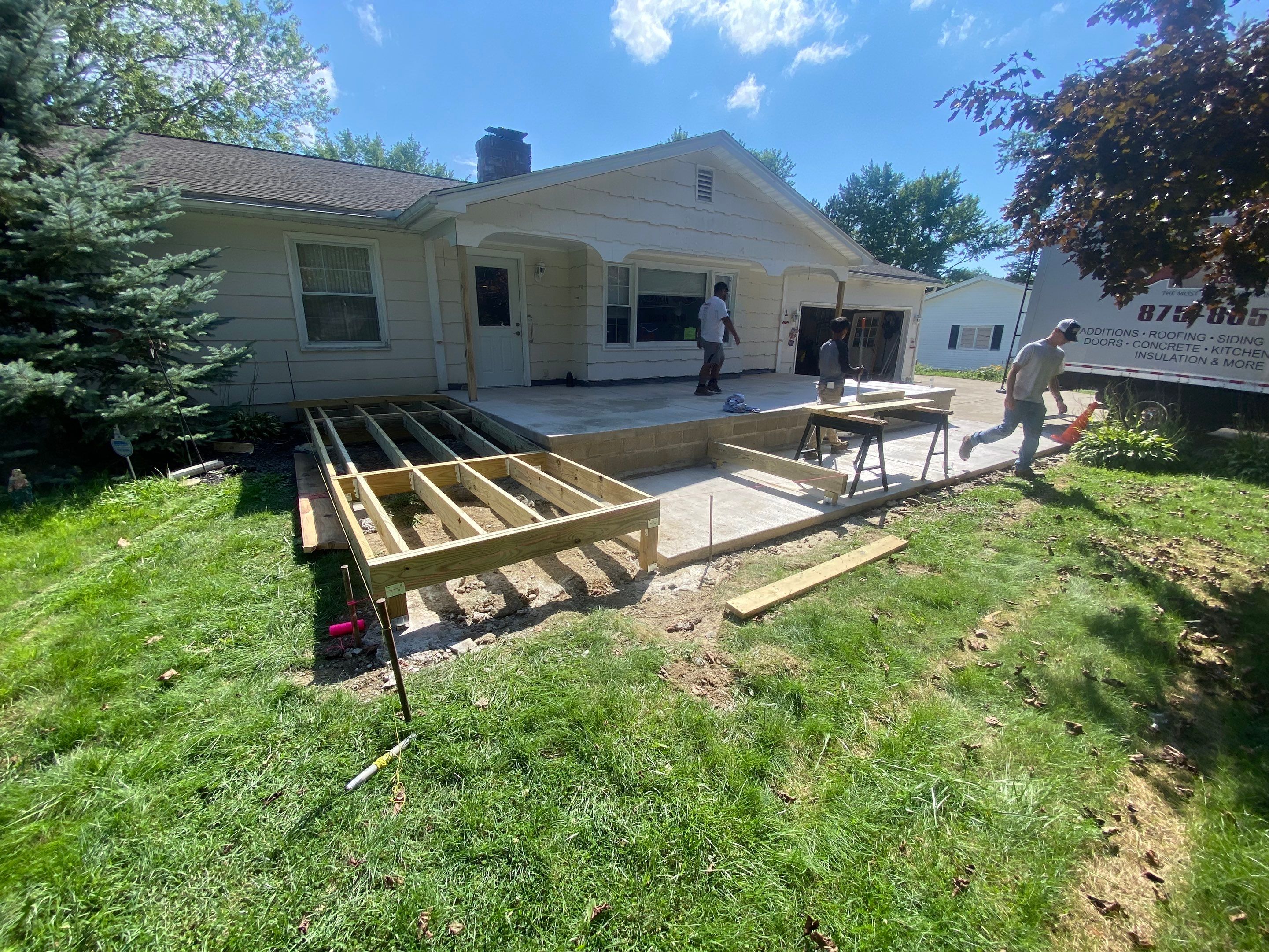 Porch and Concrete by Ivy Lea Construction