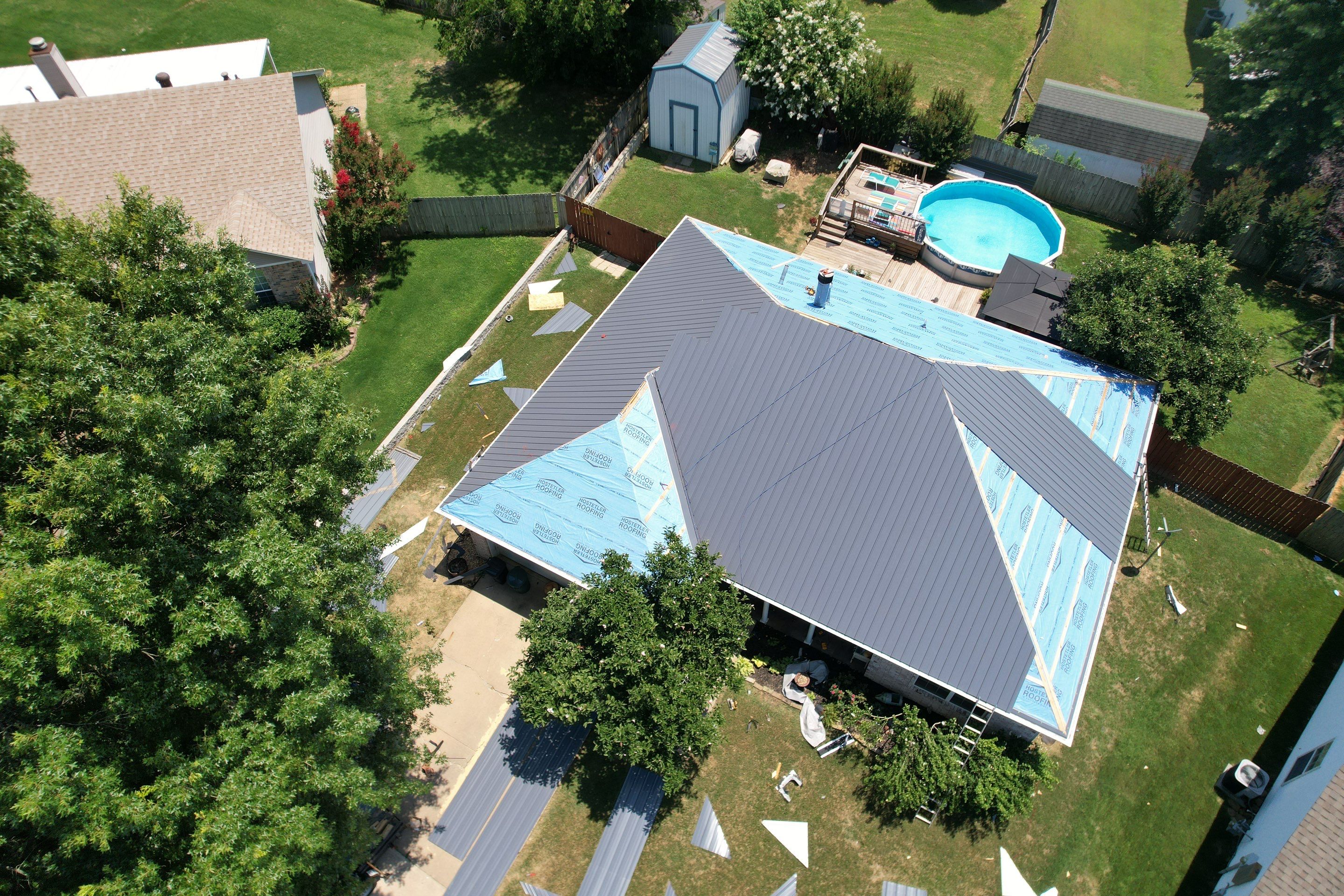 Metal Roof Replacement: 26 GA. Residential Metal Panels by Hostetler Roofing