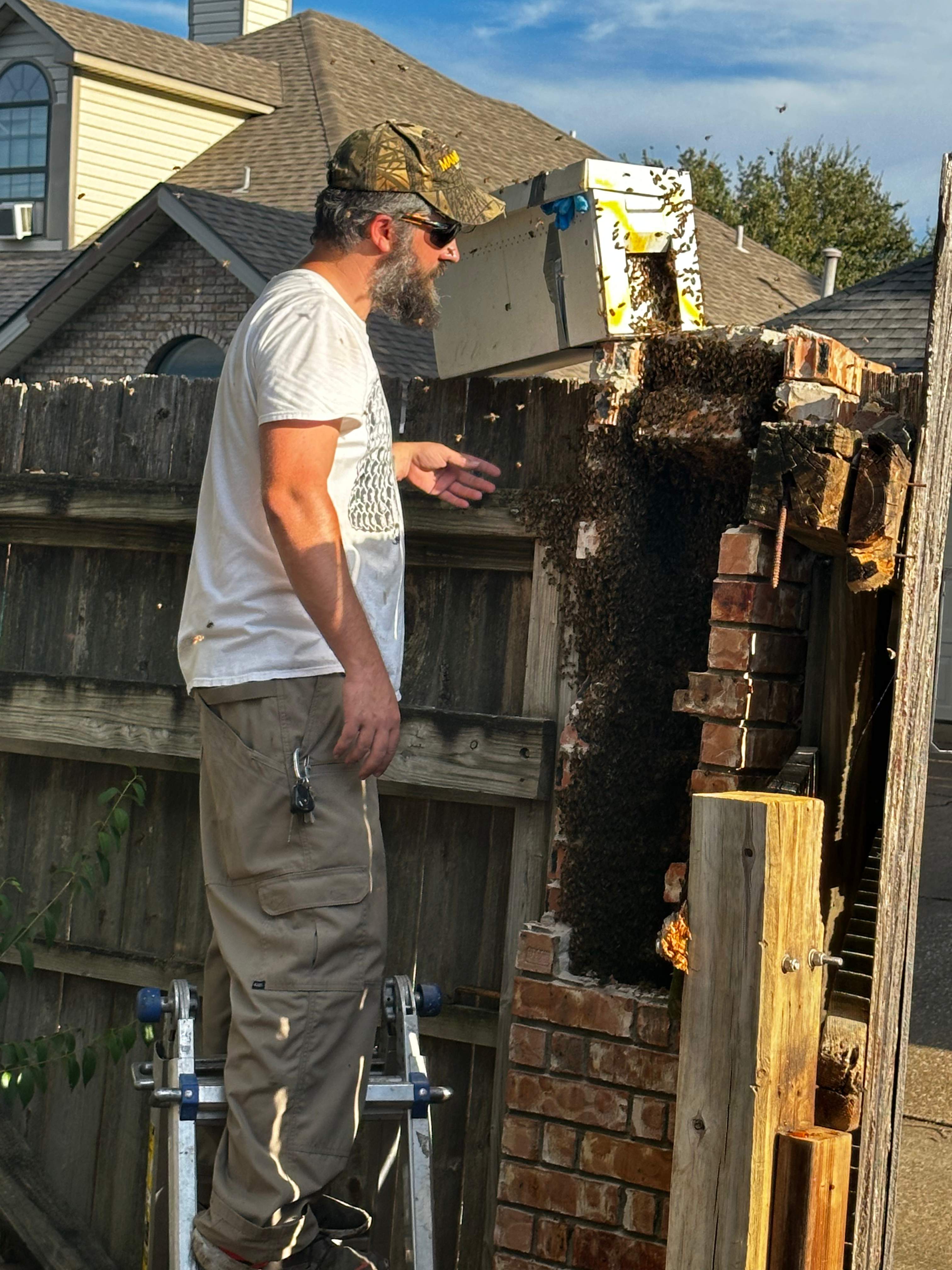 Brick Column by Rockwall Honey Bee Company