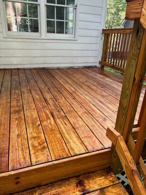 Wood Deck using Wood Sealant
