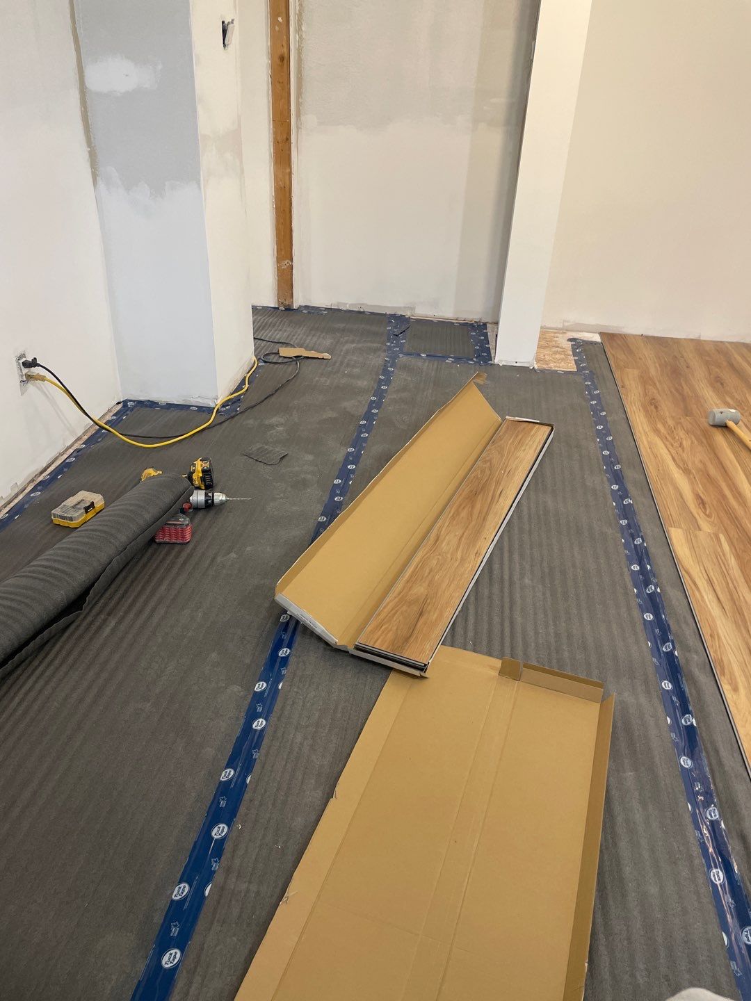 Basement rebuilt after flood by Eco-Nature Construction Inc.