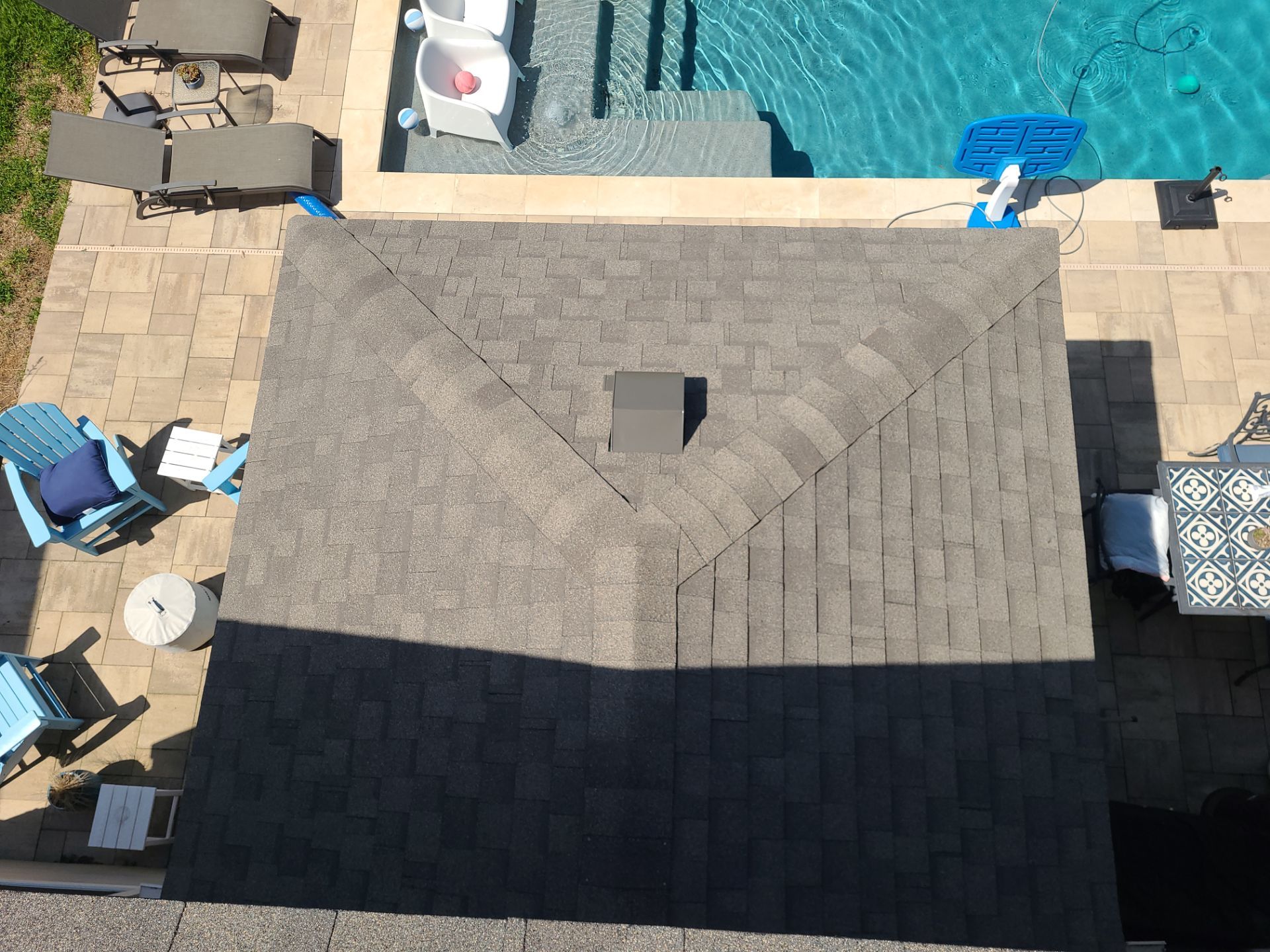 Residential Roofing Installation using IKO, Cambridge and gutters by Oakwood Roofing and Construction, LLC