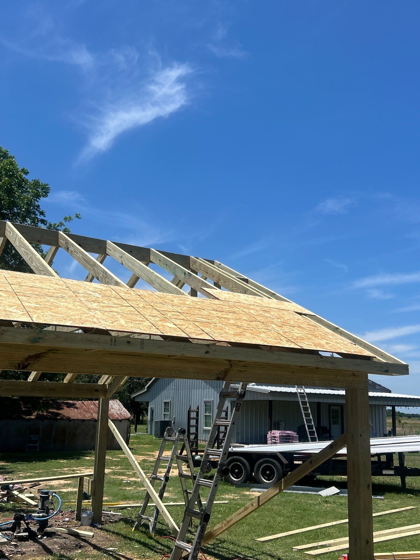 Residential Roofing Installation using Metal by Roof Repair Company