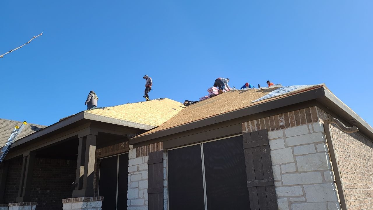 Residential Roof Replacement with Oakridge Asphalt Shingles in Leander by Caliber Restoration LLC
