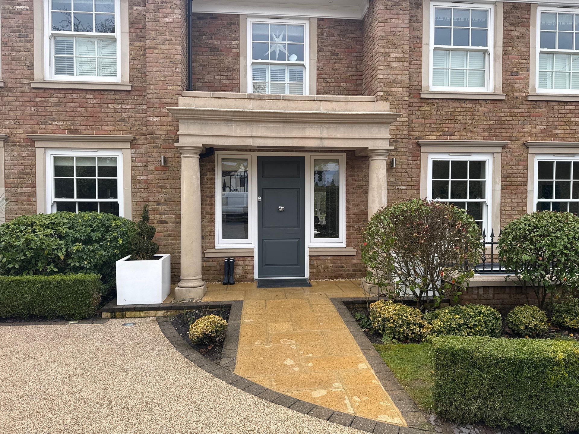 Roof and Stonework using Honda 15lpm Low Pressure Washing Machine by Ges Exterior Cleaning ltd