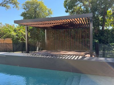 Architectural Masterpiece: Aluminum Frame with Exotic Wood Details