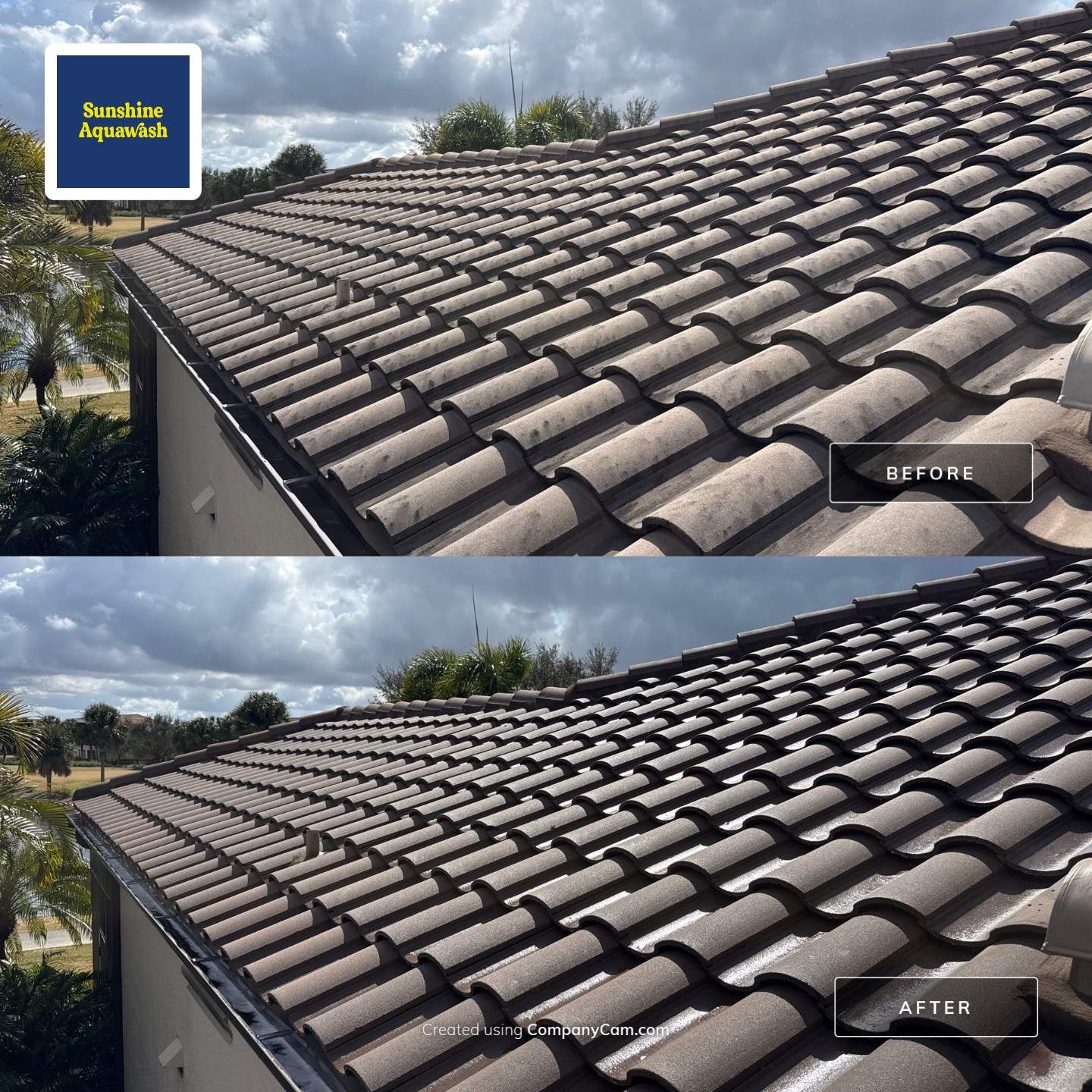 Barrel Tile Roof Cleaning – Lakewood Ranch, FL by Sunshine AquaWash