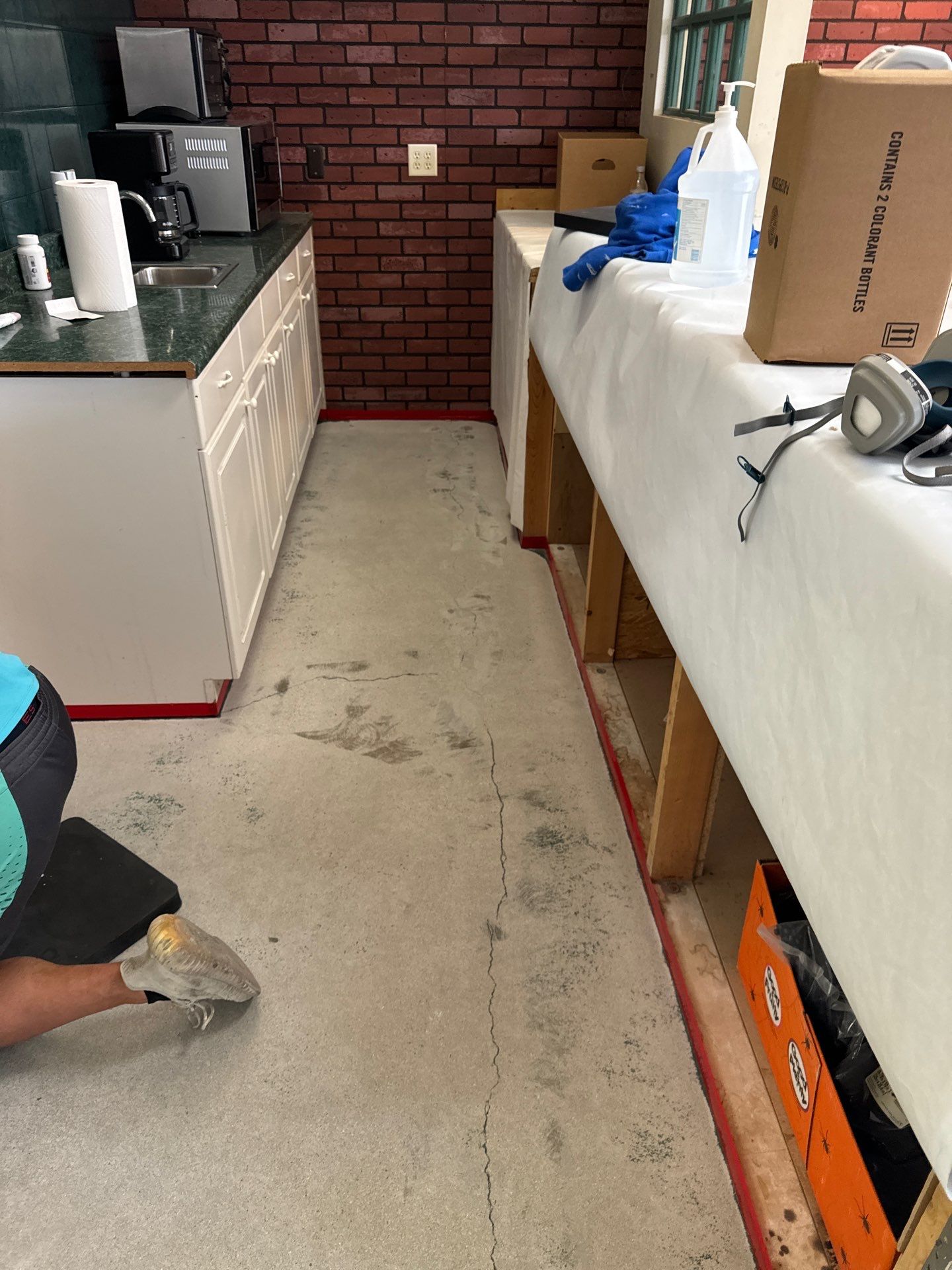 Exterior color change and Epoxy floor. by Gordon Painting