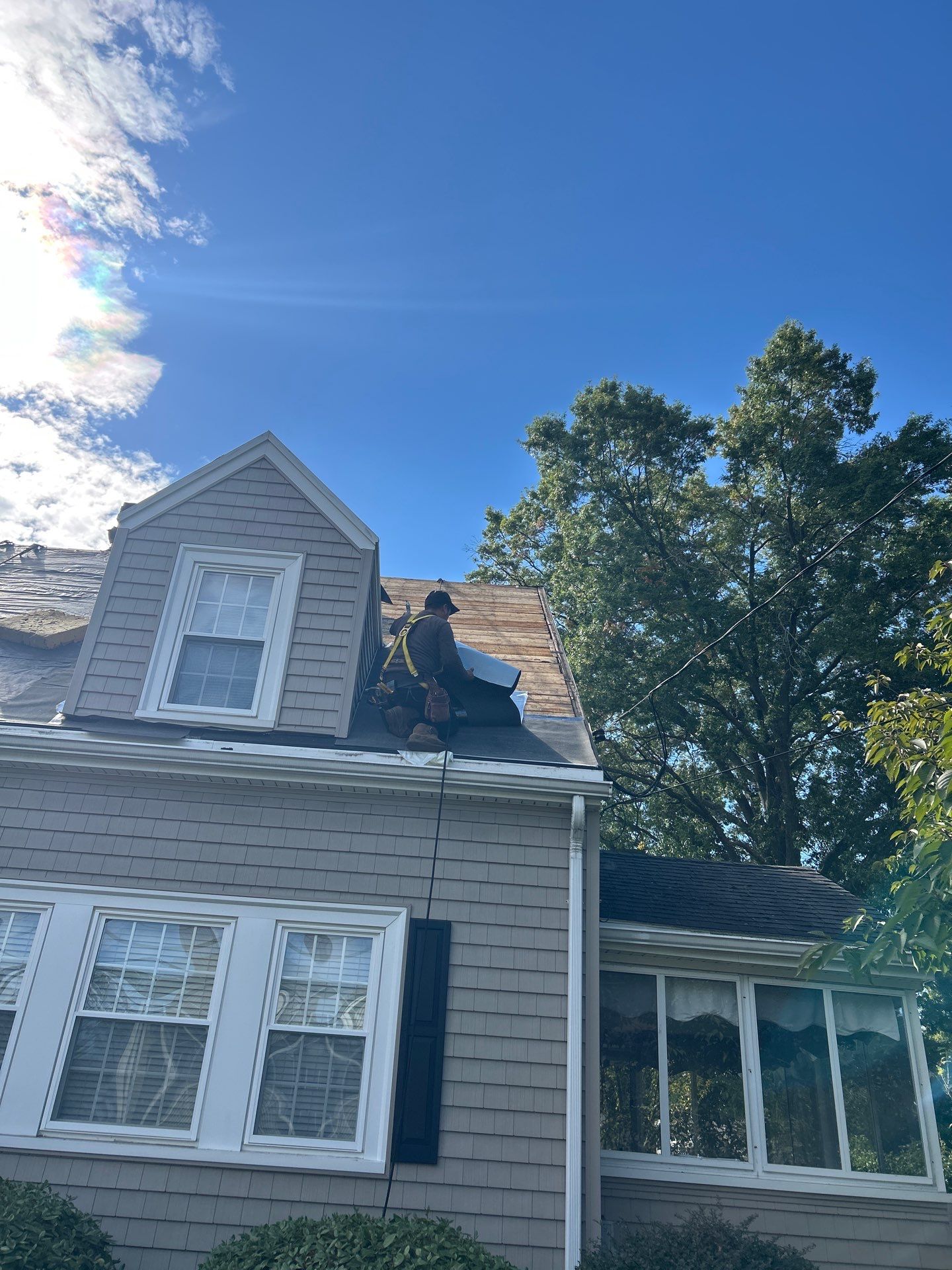 Front Roof Replacement & Roof Cleaning | Waltham, MA by Mighty Dog Roofing of Greater Middlesex County