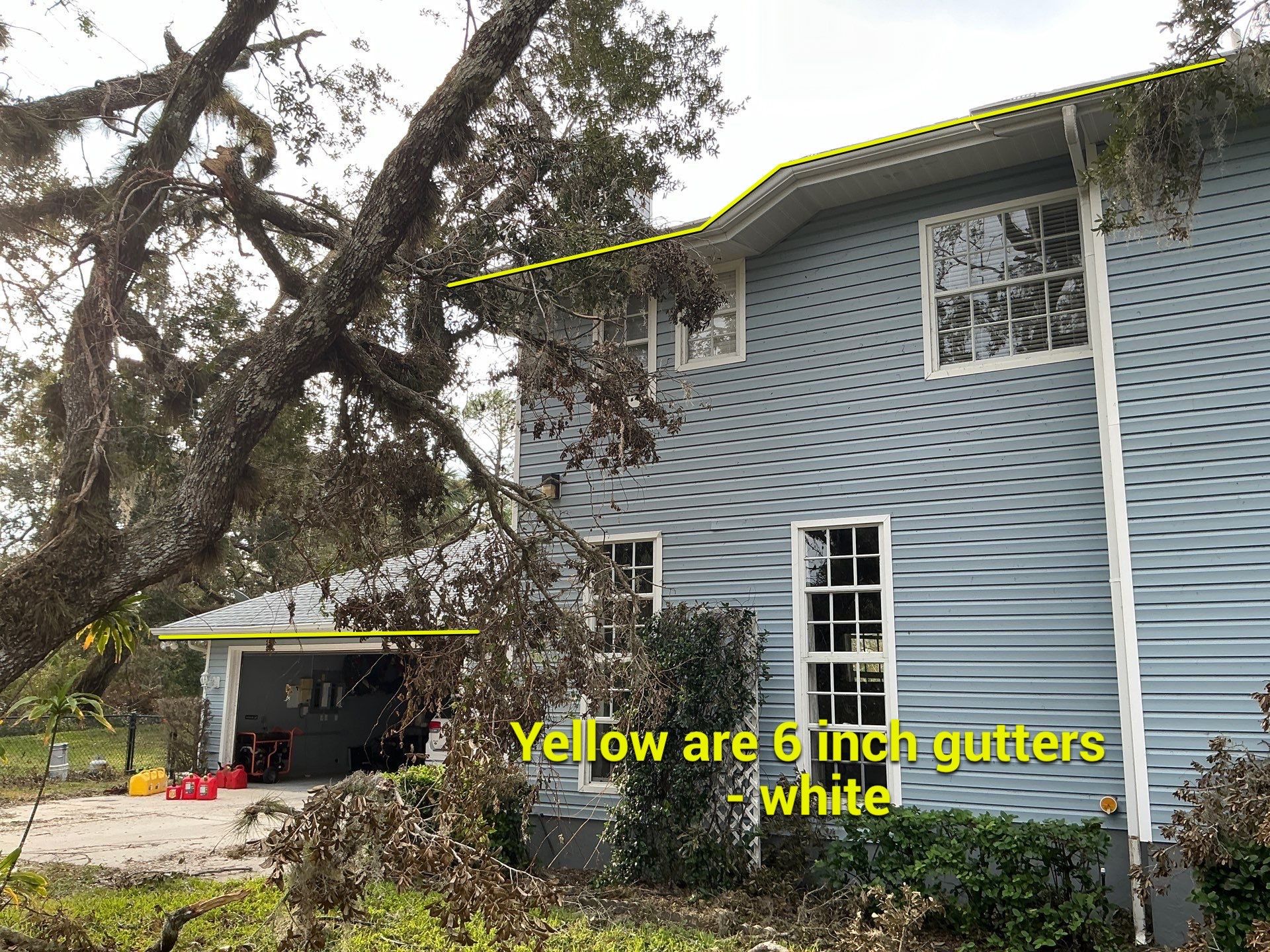 6-inch Seamless Gutters Installed in Bradenton FL by Gutter Professors