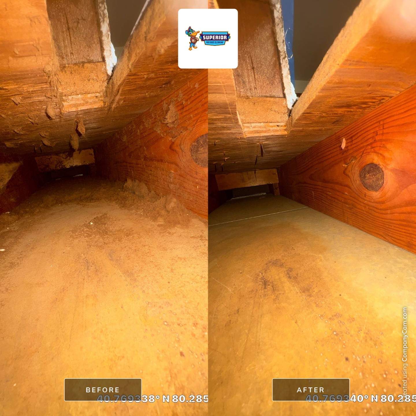 Air Duct Cleaning in New Brighton, PA using vacuum truck by Superior Air Duct Cleaning