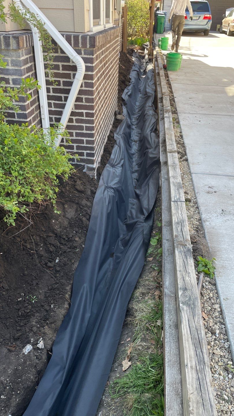 Foundation Drainage Board & French Drain in Southwest Minneapolis by Waterproofing Northeast