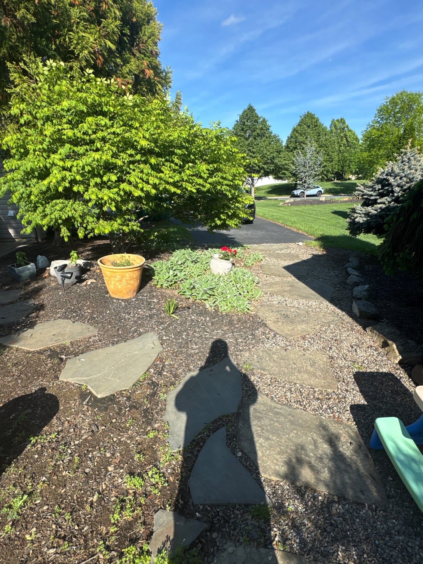 Backyard Retreat: Techo-Bloc Patio + Firepit Lounge by Saylor’s Lawn & Landscape