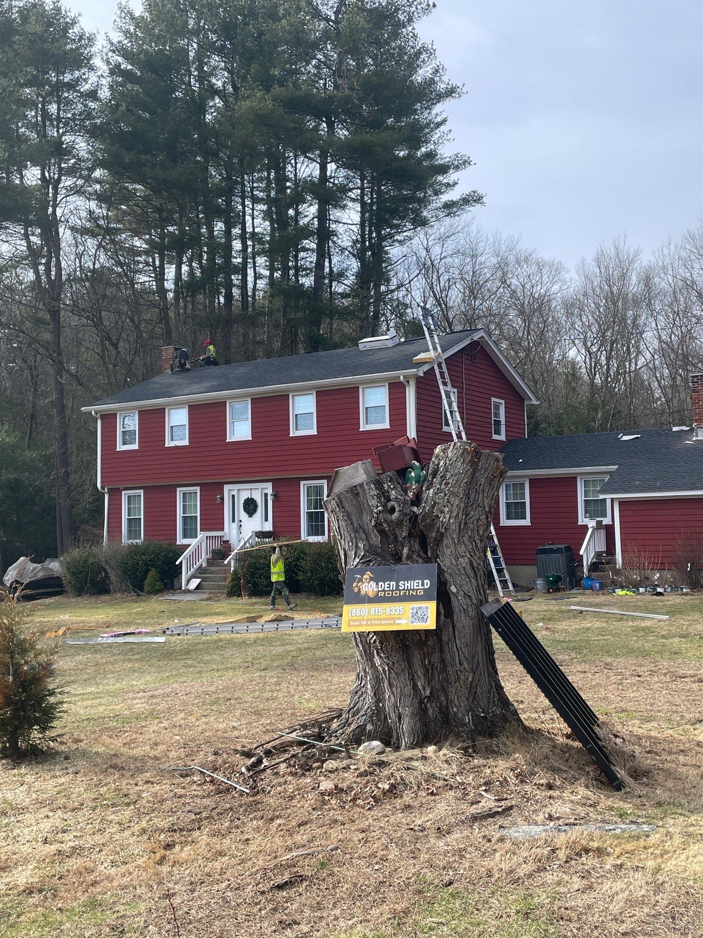 Owens Corning Duration: Onyx Black in Tolland, Connecticut by Golden Shield Roofing