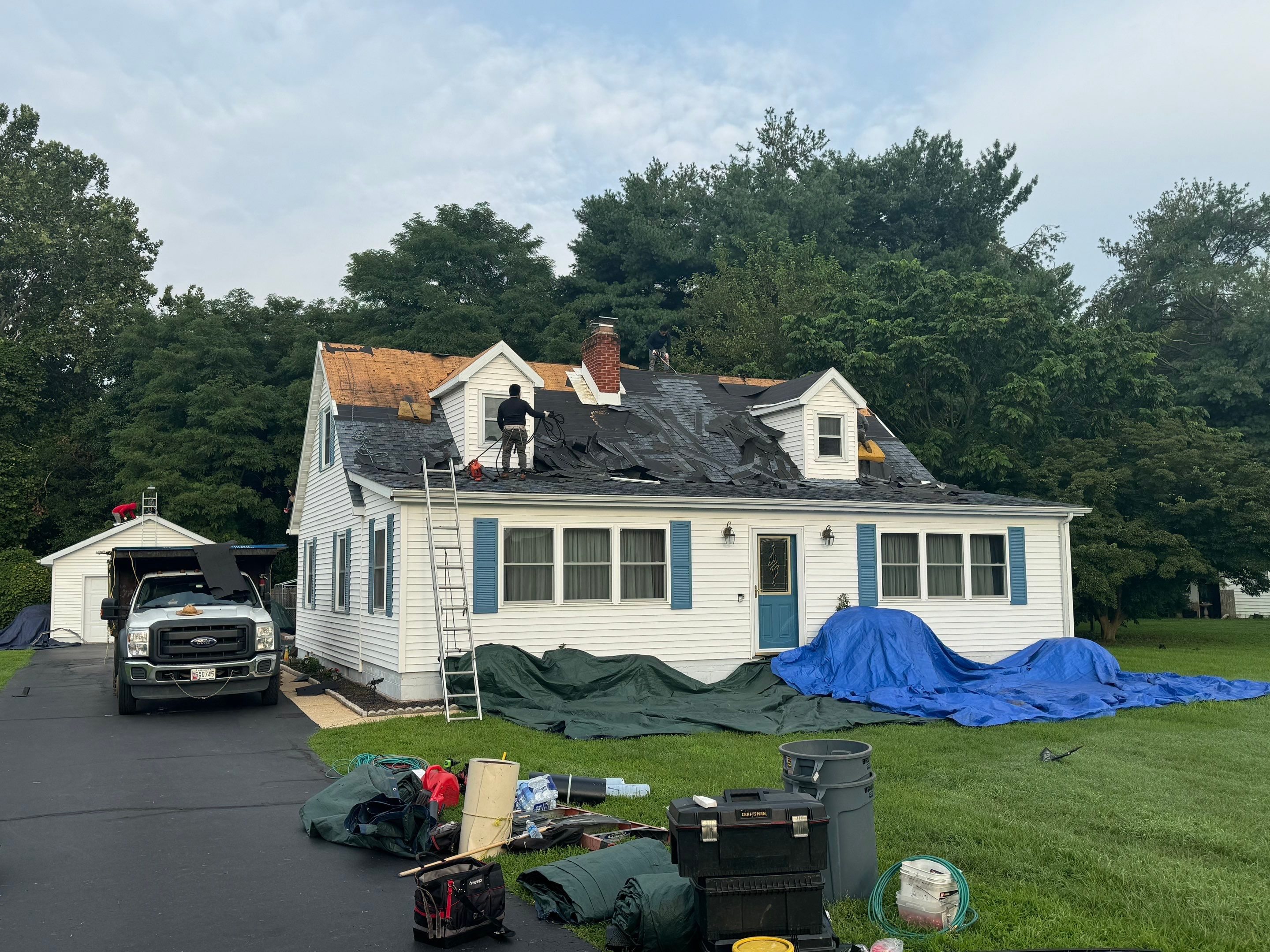 Re-Roof in Camden Wyoming by Potomac Custom Remodeling 