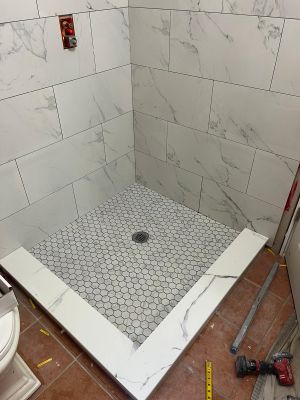 Bathroom Remodel using Tile