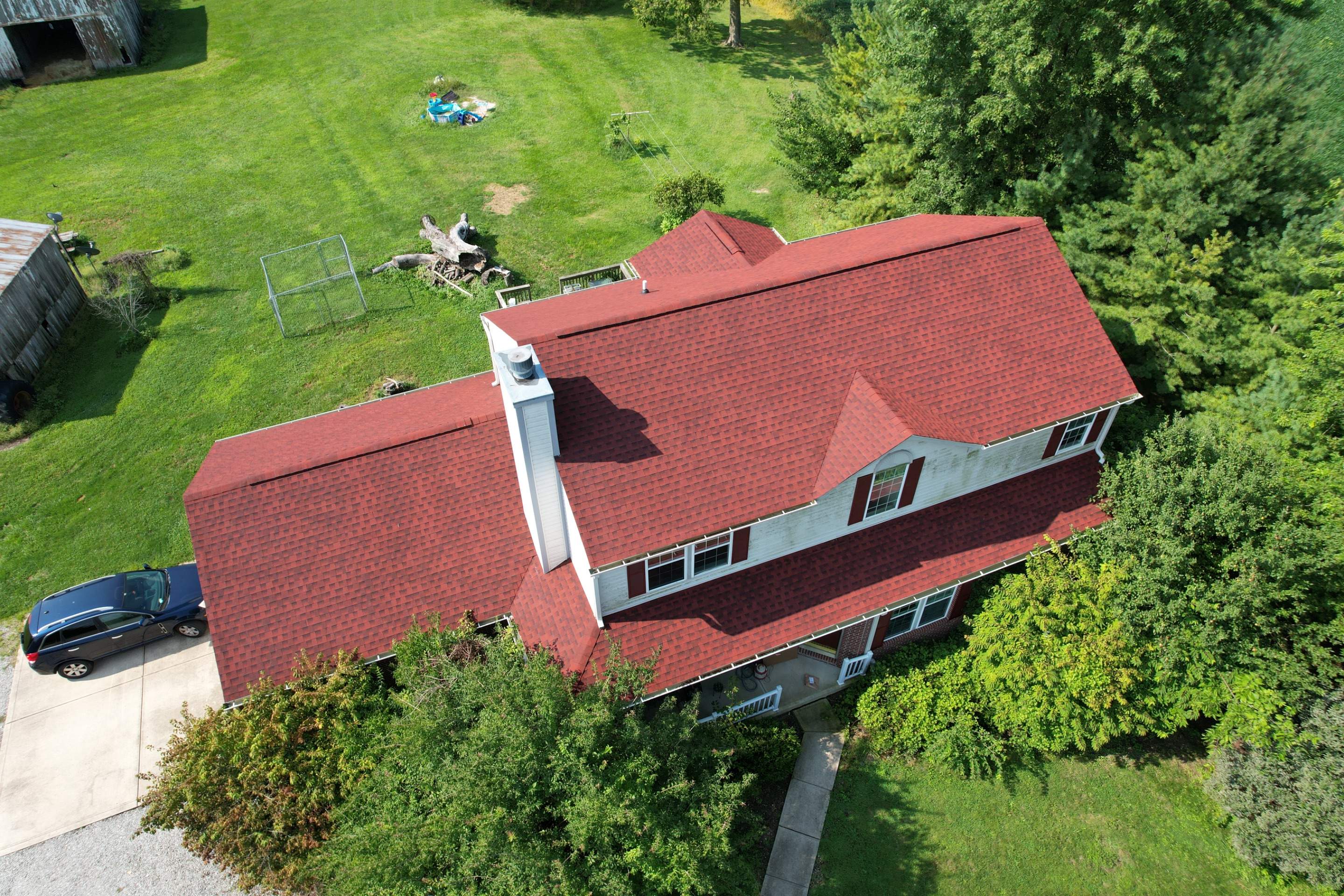 Project in Whiteland by Moss Roofing