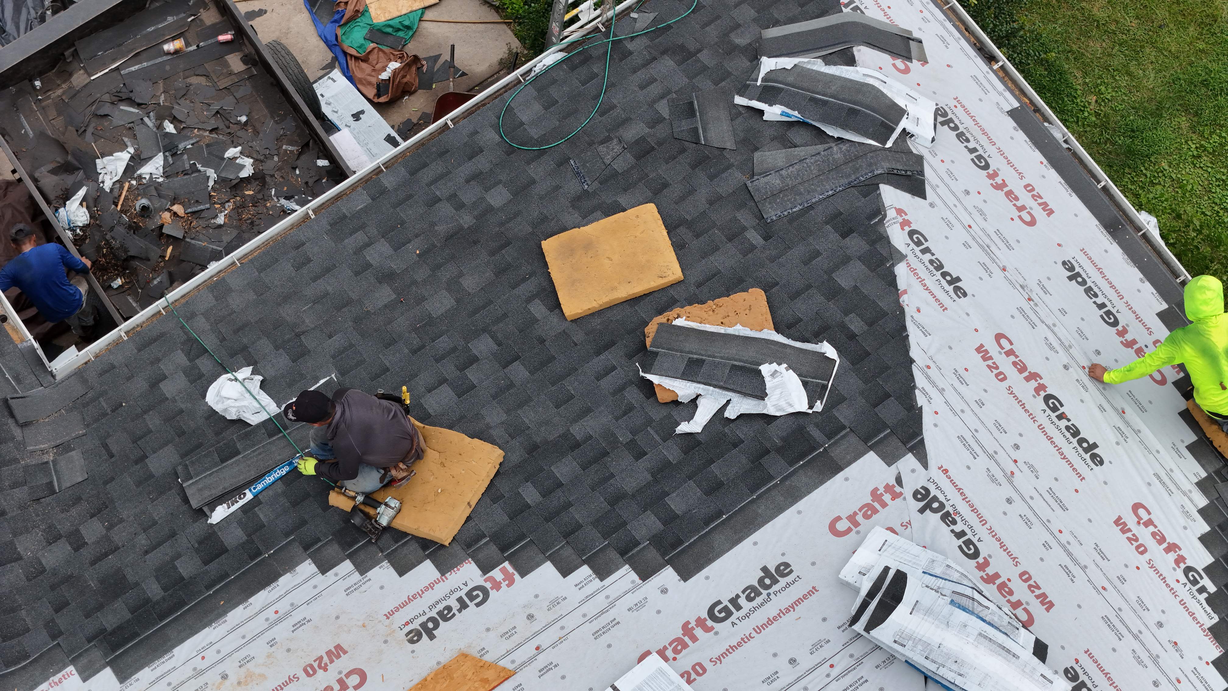 Charcoal Shingle Roof Replacement — North Houston, TX by PL Roofing & SB Roofing, LLC.
