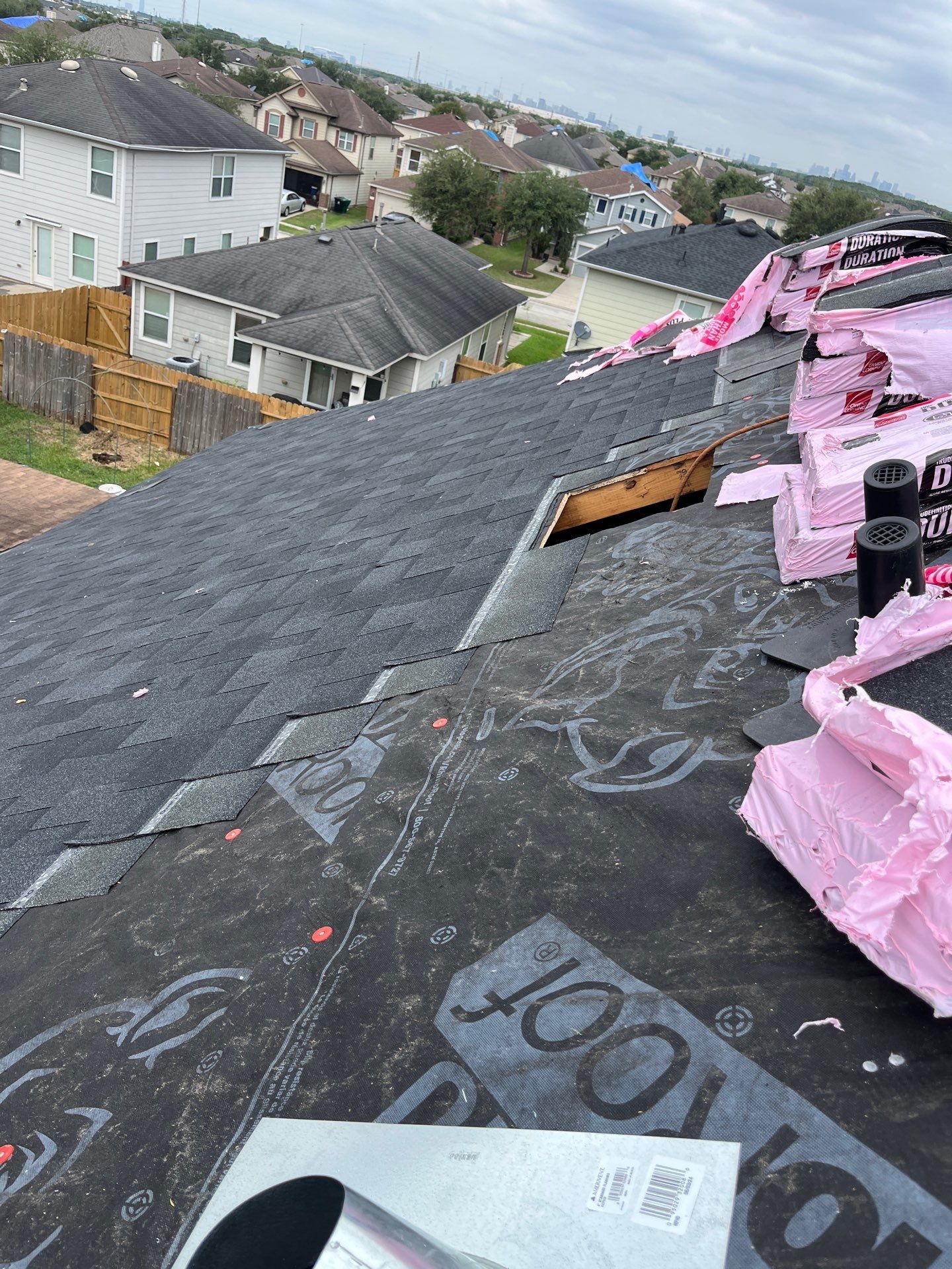 Residential Roofing Repair using Owen's Corning Duration (Lifetime) Shingles by Roof Repair Services LLC