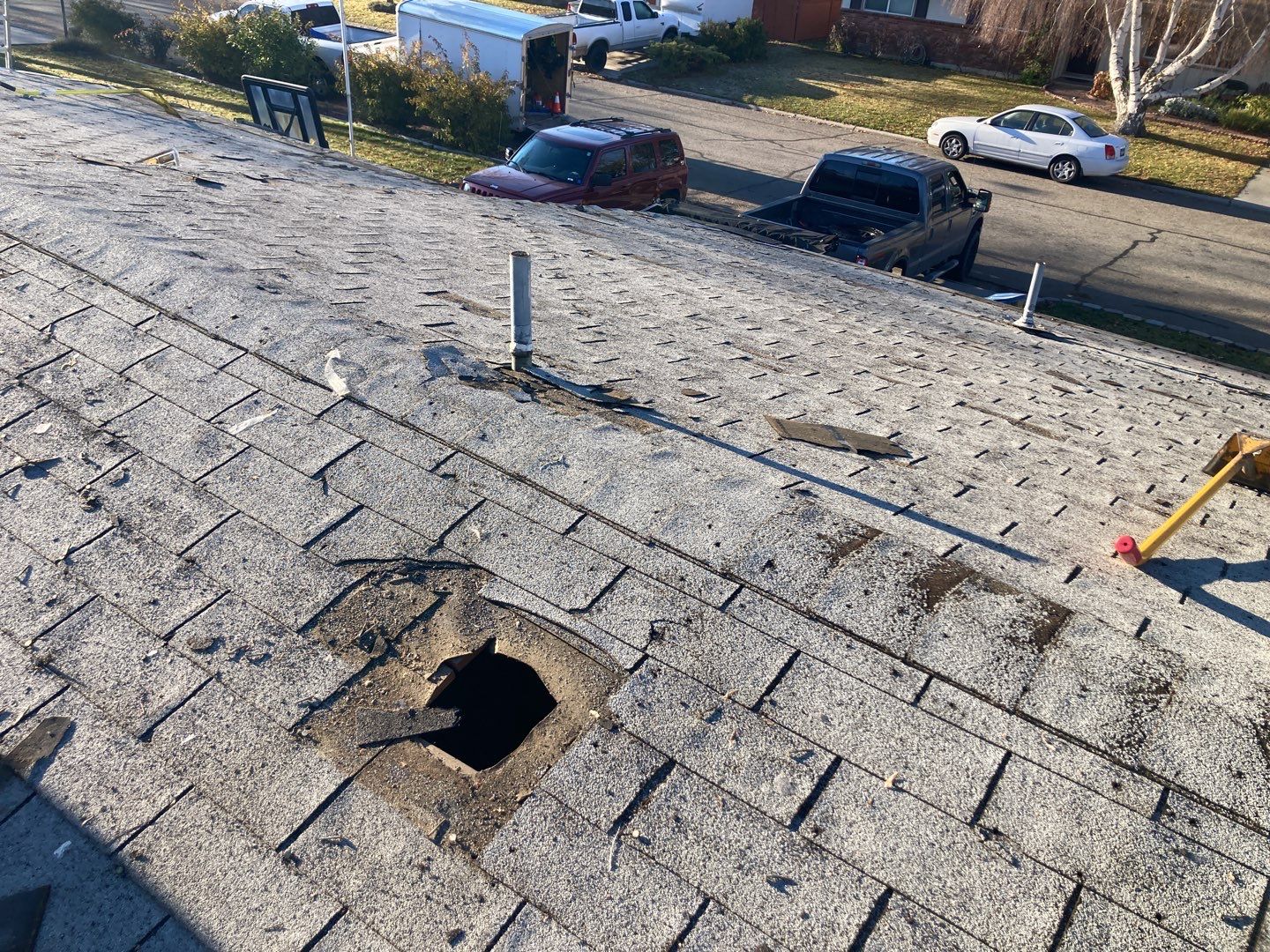 Meridian Single Level Residential Roofing Installation by ID Roofing LLC