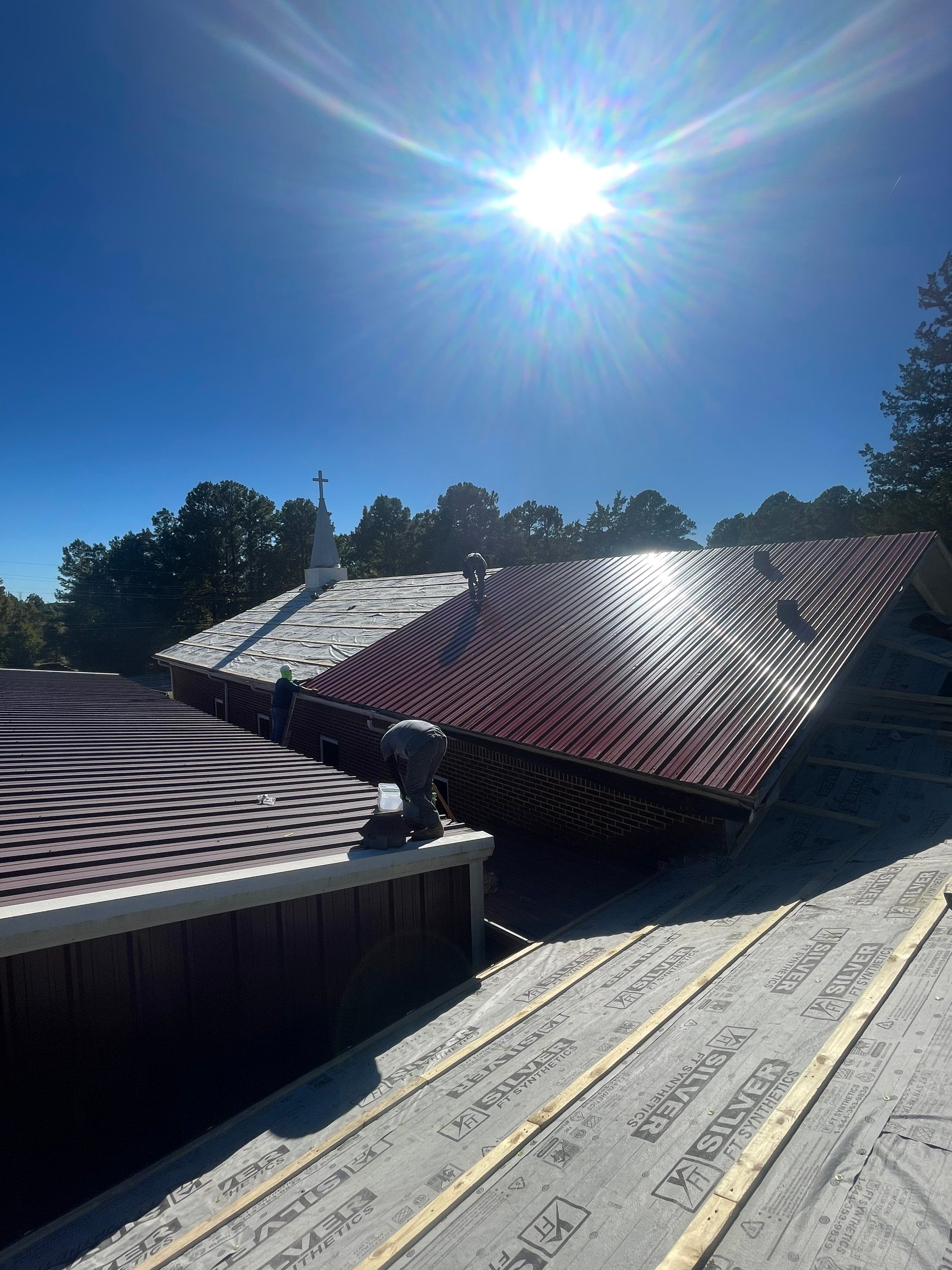 Residential Metal Roof Replacement using Reed's Metals: 26 GA. Colored Residential Metal Panels (Barn Red) by Hostetler Roofing