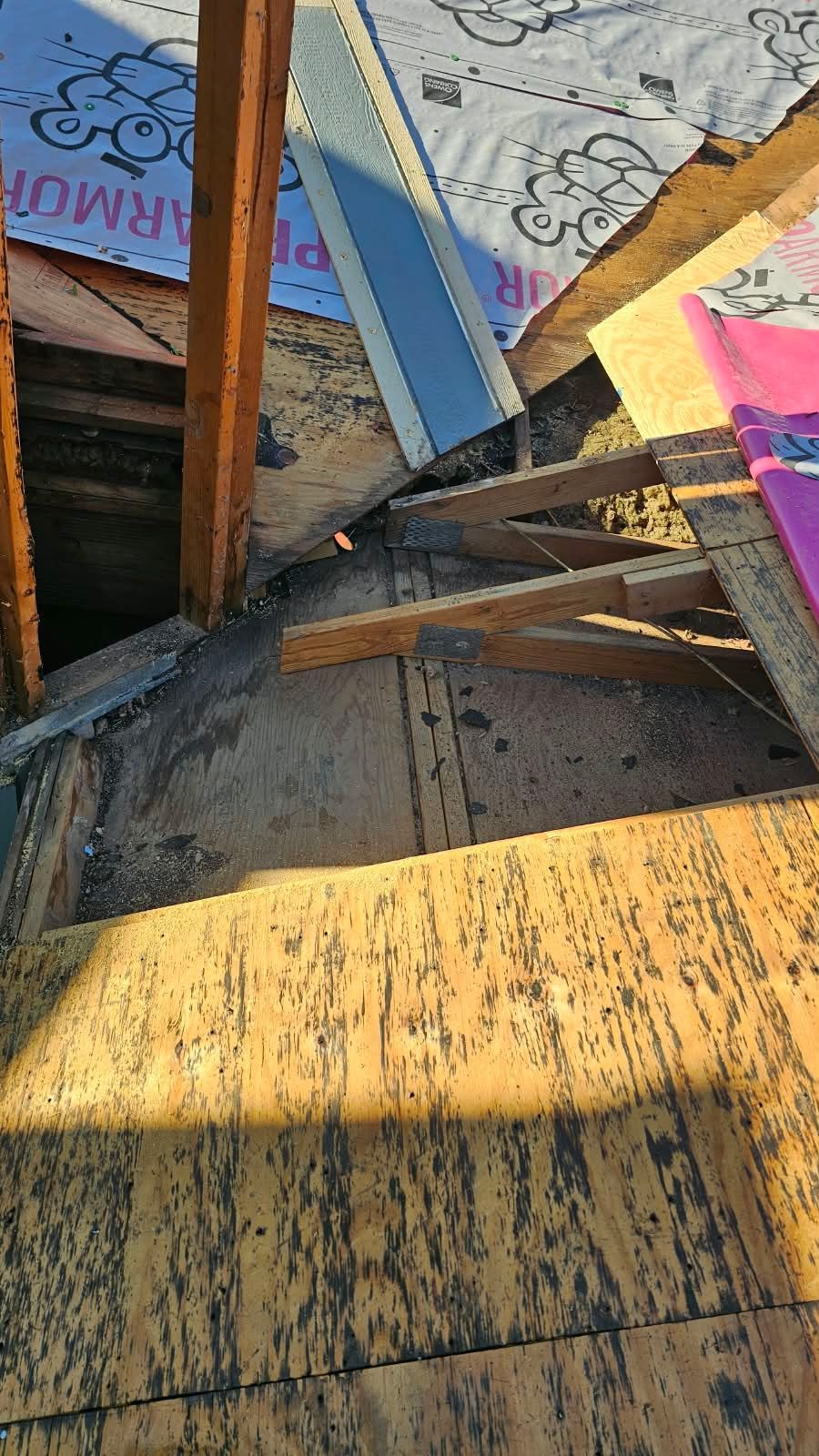 Reroof and custom flashing on duplex in Round Rock by REPS Austin Area Roofer