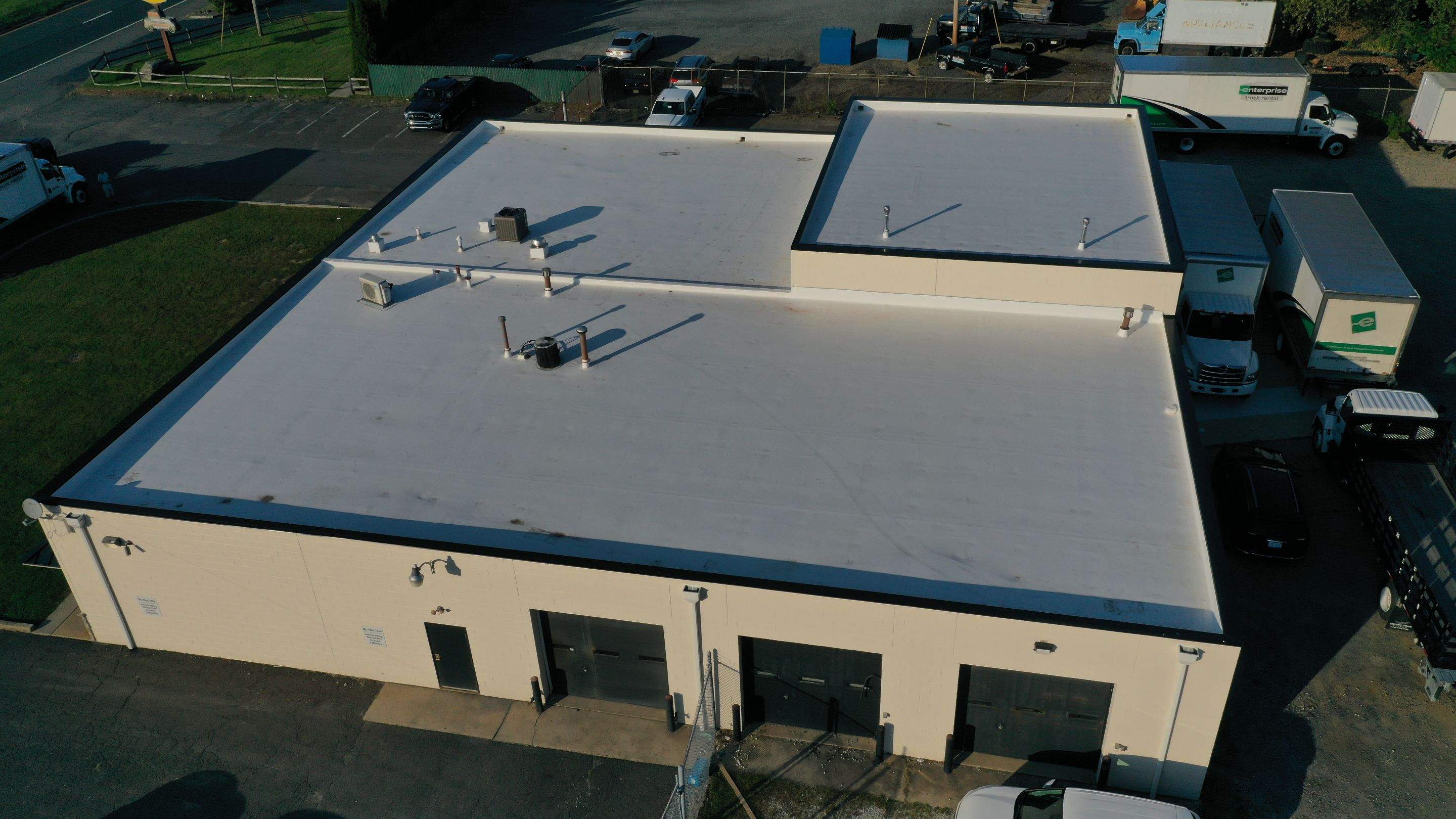 Commercial Roofing Installation using GAF TPO by All Site Roofing