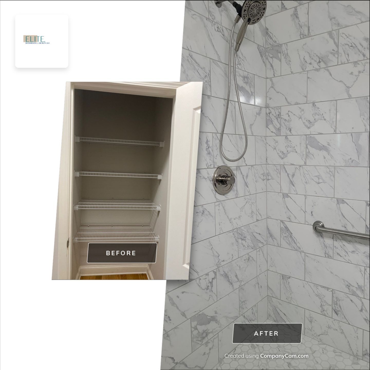 A Pathway to Possibility – Turning a Half Bath into a Full Retreat in Holly Springs by Elite Remodeling and Design LLC