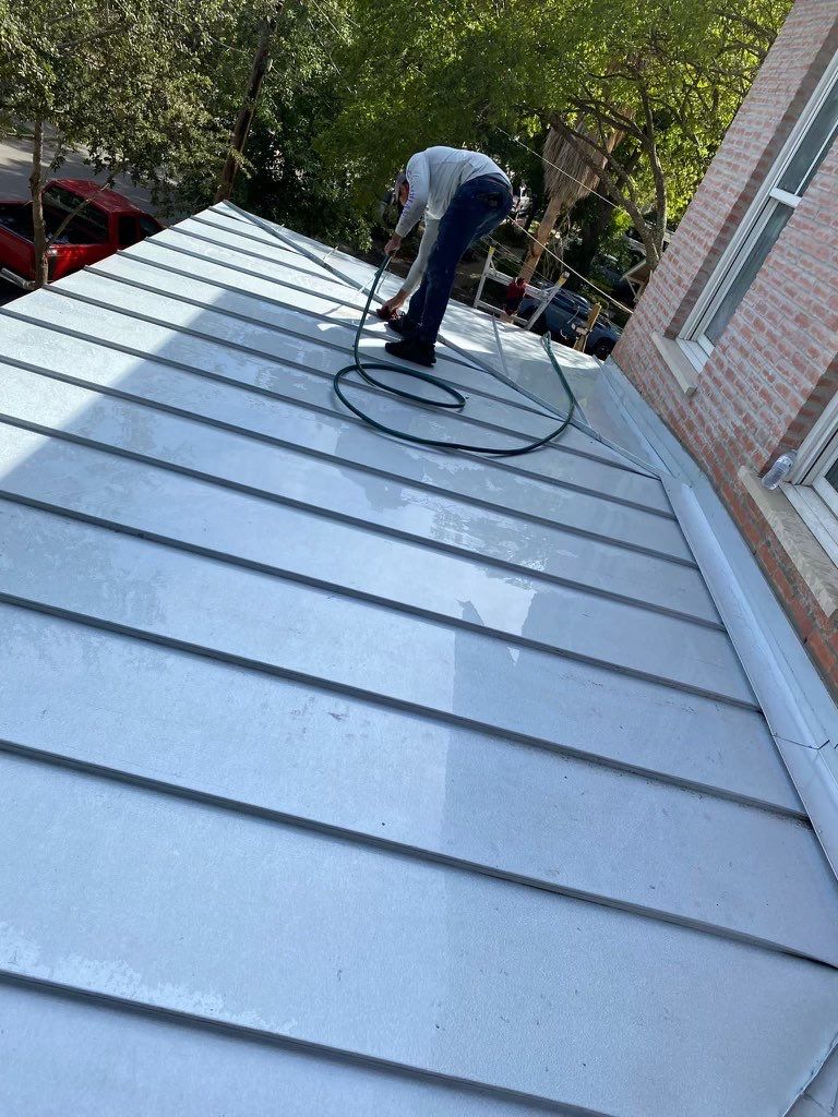 Residential Metal Roof Installation using McElroy Metal by Premier Roofing and Contracting