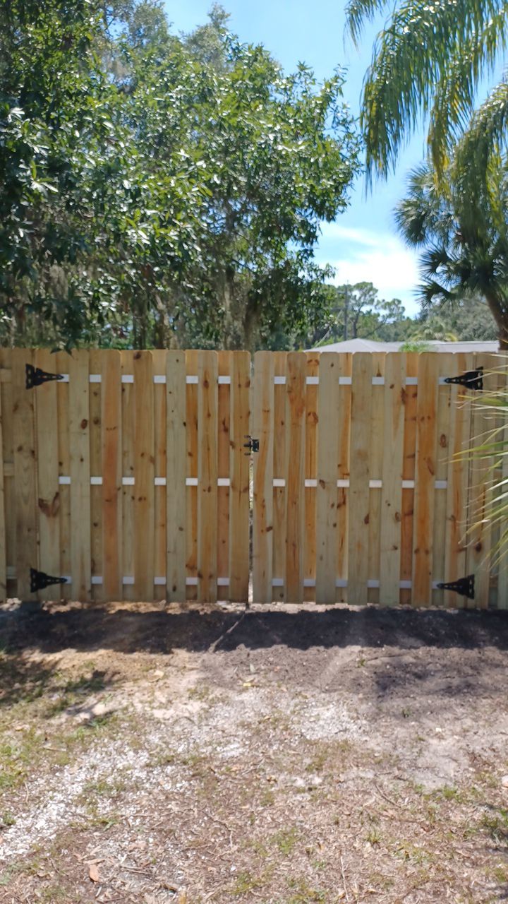 Nokomis, FL 6ft. Tall Treated Wood Shadowbox  by Asap fence and gates, LLC
