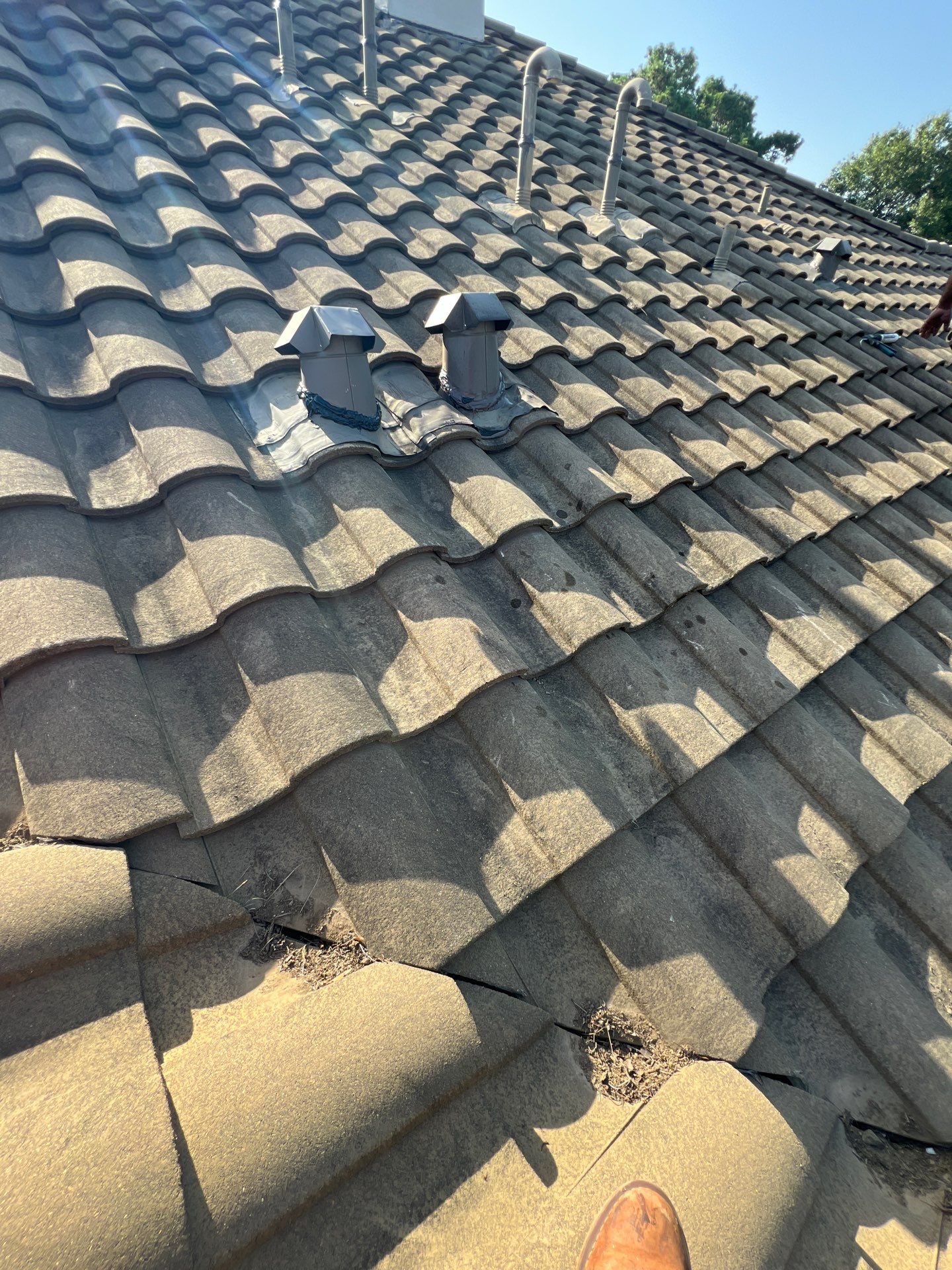 Residential Roofing Repair using tile by Roof Repair Company