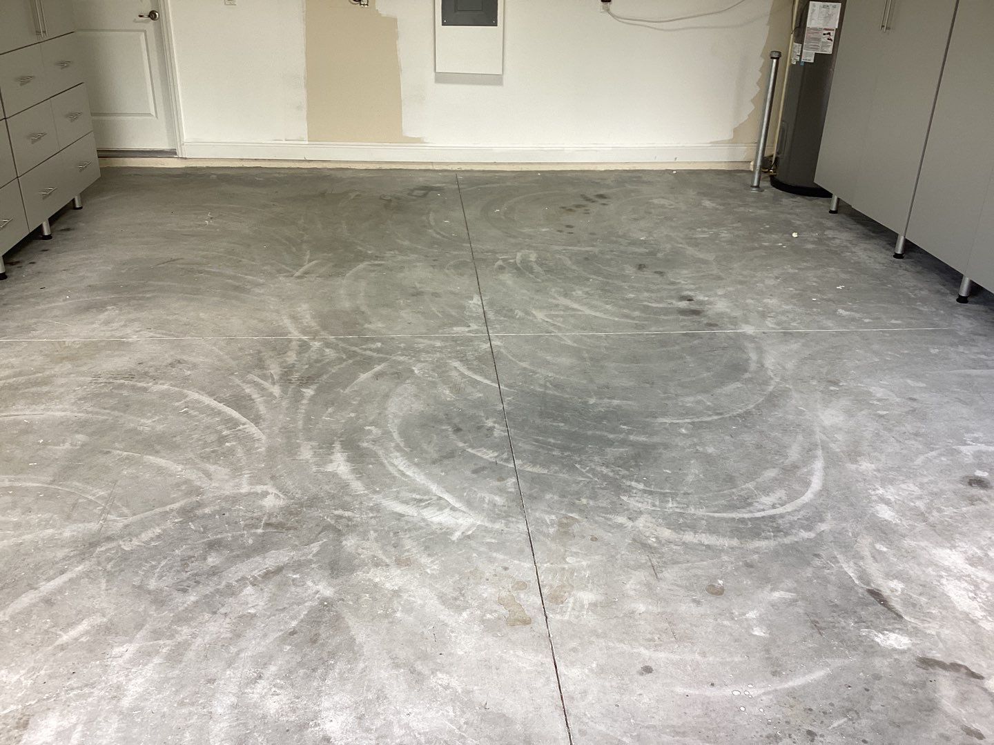 Garage using Domino by Amvet concrete coatings llc