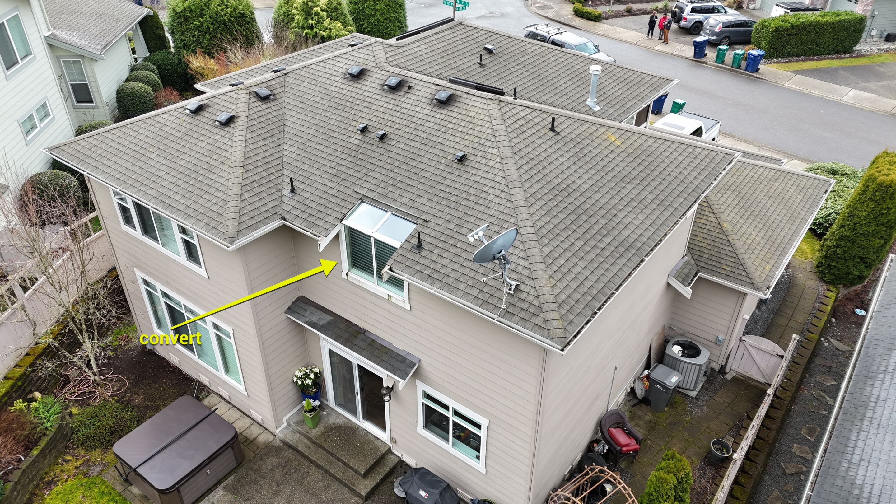 Skywall conversion and replacement roof Project in Renton by RoofSmart