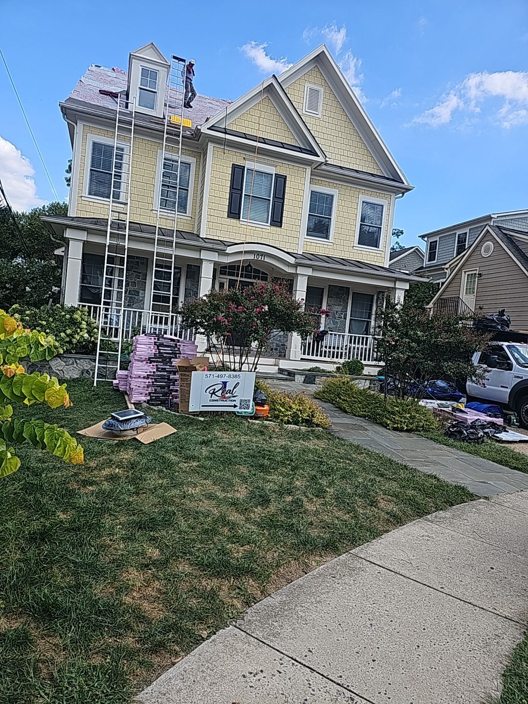 Residential Roofing Installation using Shingles  by Real1Construction