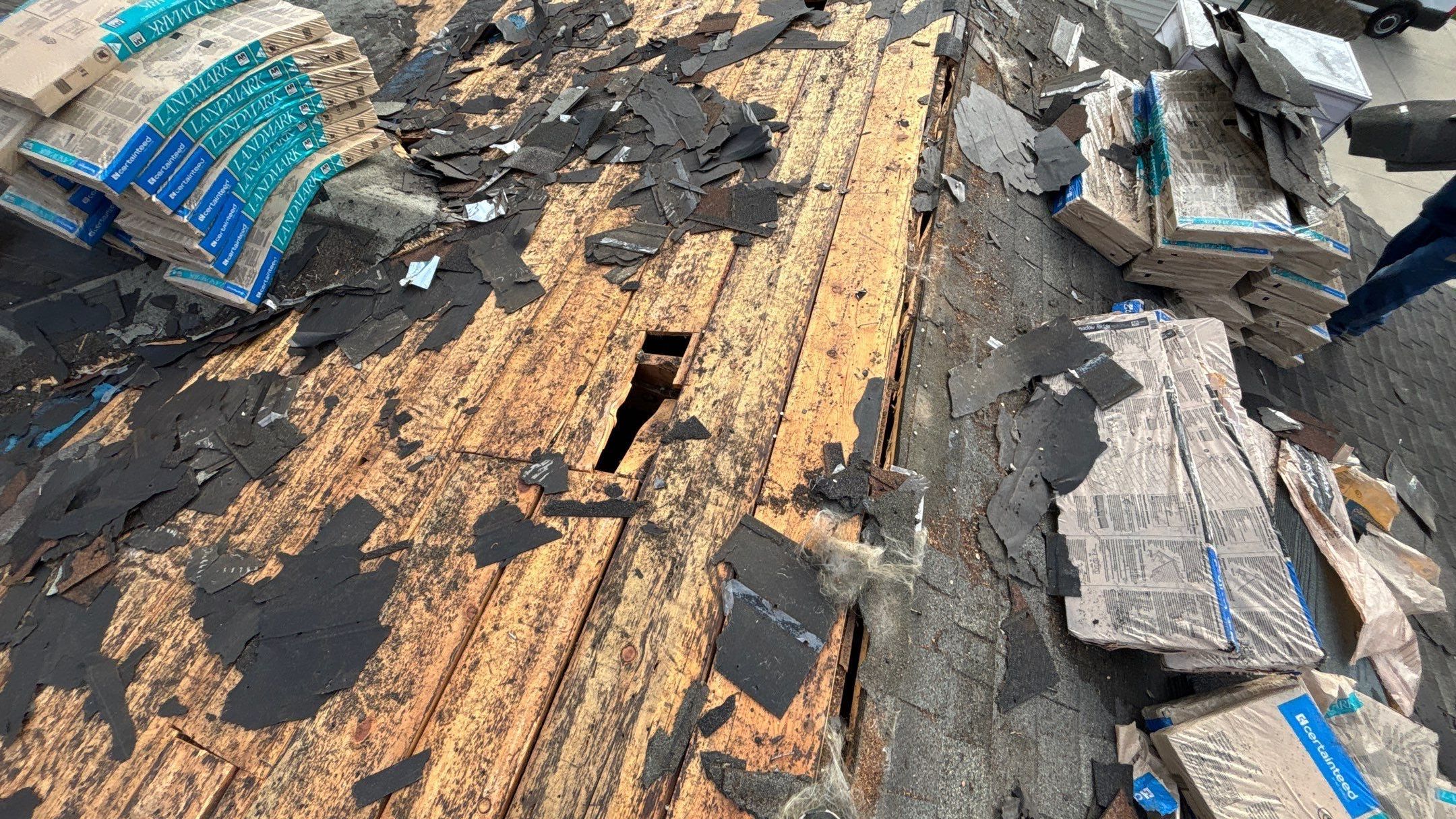 Roof Replacement using CertainTeed Landmark Pewter by 180 Contractors