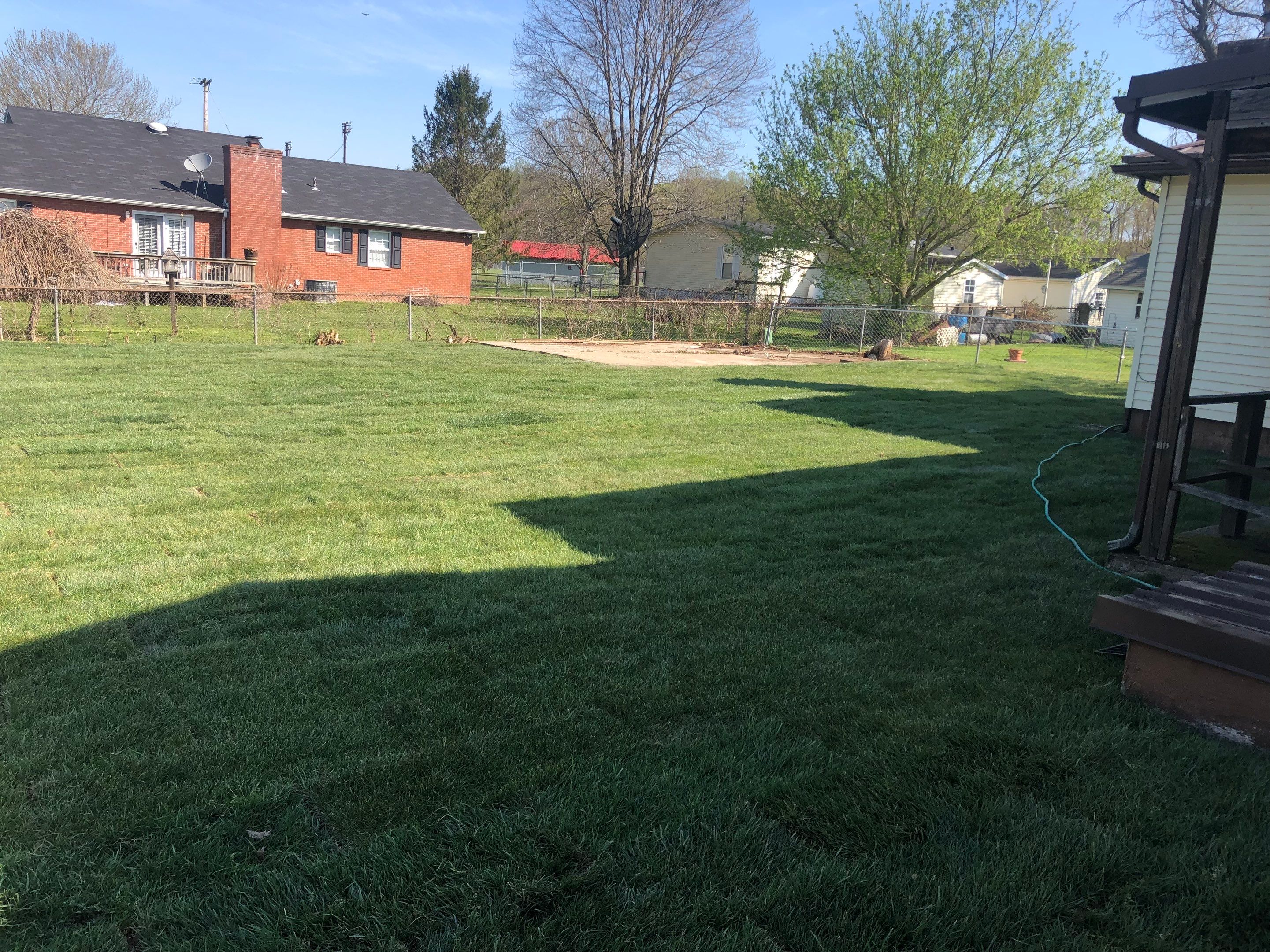 Sod Installation using Fescue Sod by GrassBusters, Inc.