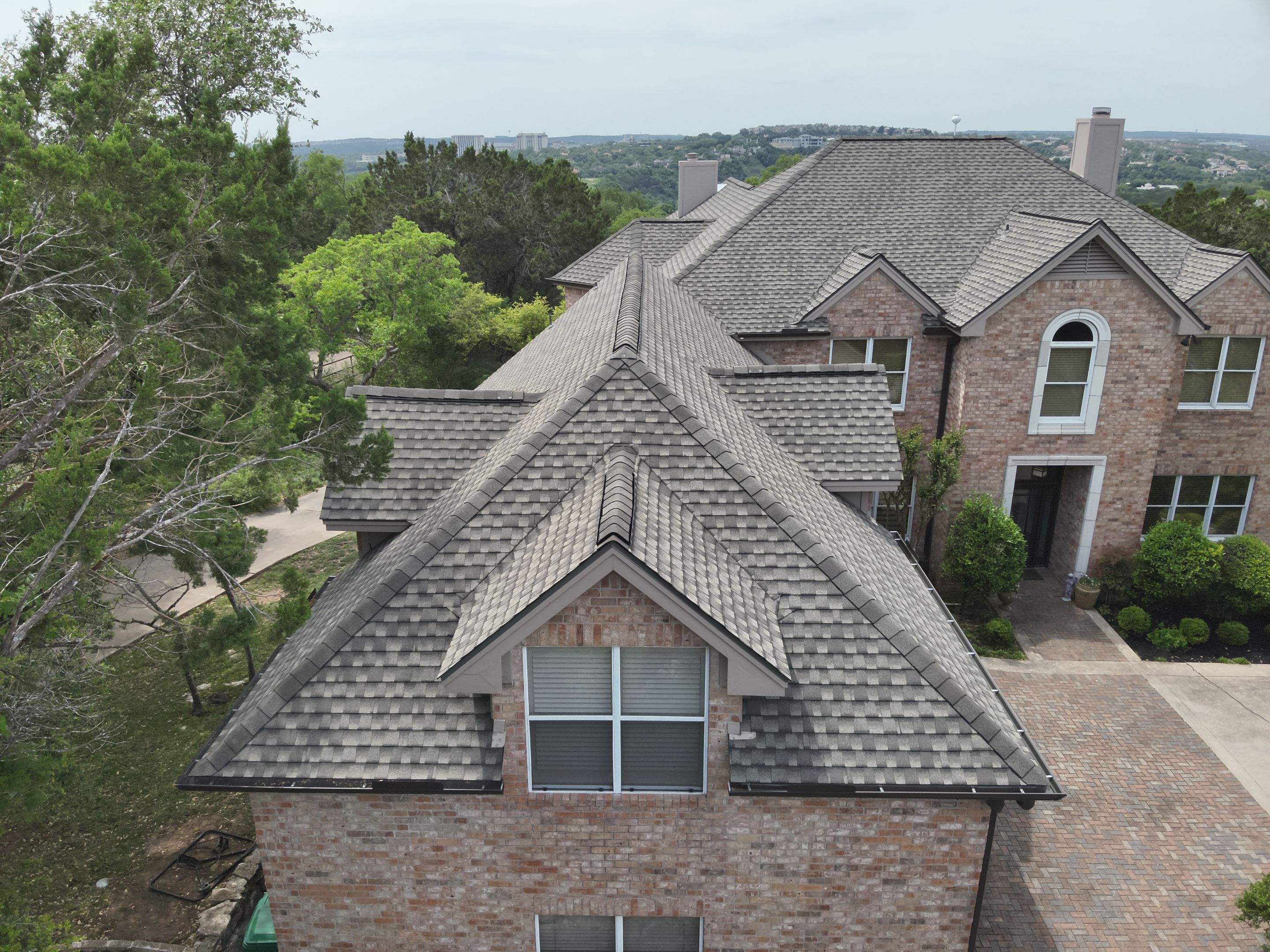 Restoring Strength & Beauty After Hail Damage using GAF - Ultra HDZ - Weathered Wood by Action Exteriors Austin