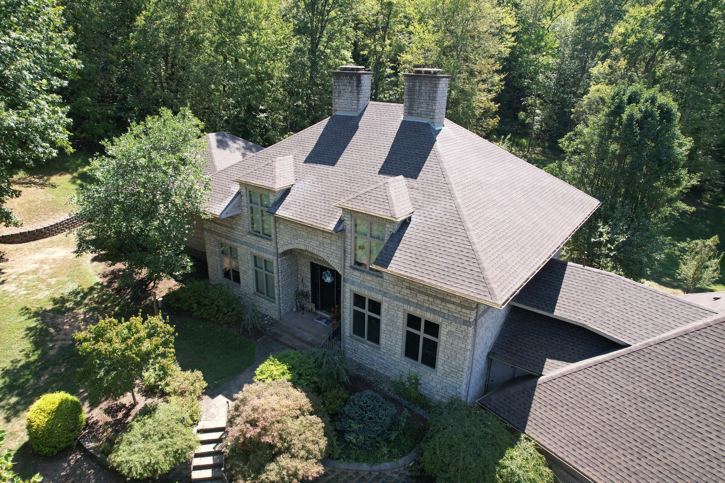 Residential Roofing Installation using GAF Timberline HDZ Barkwood by Rainstoppers Roofing