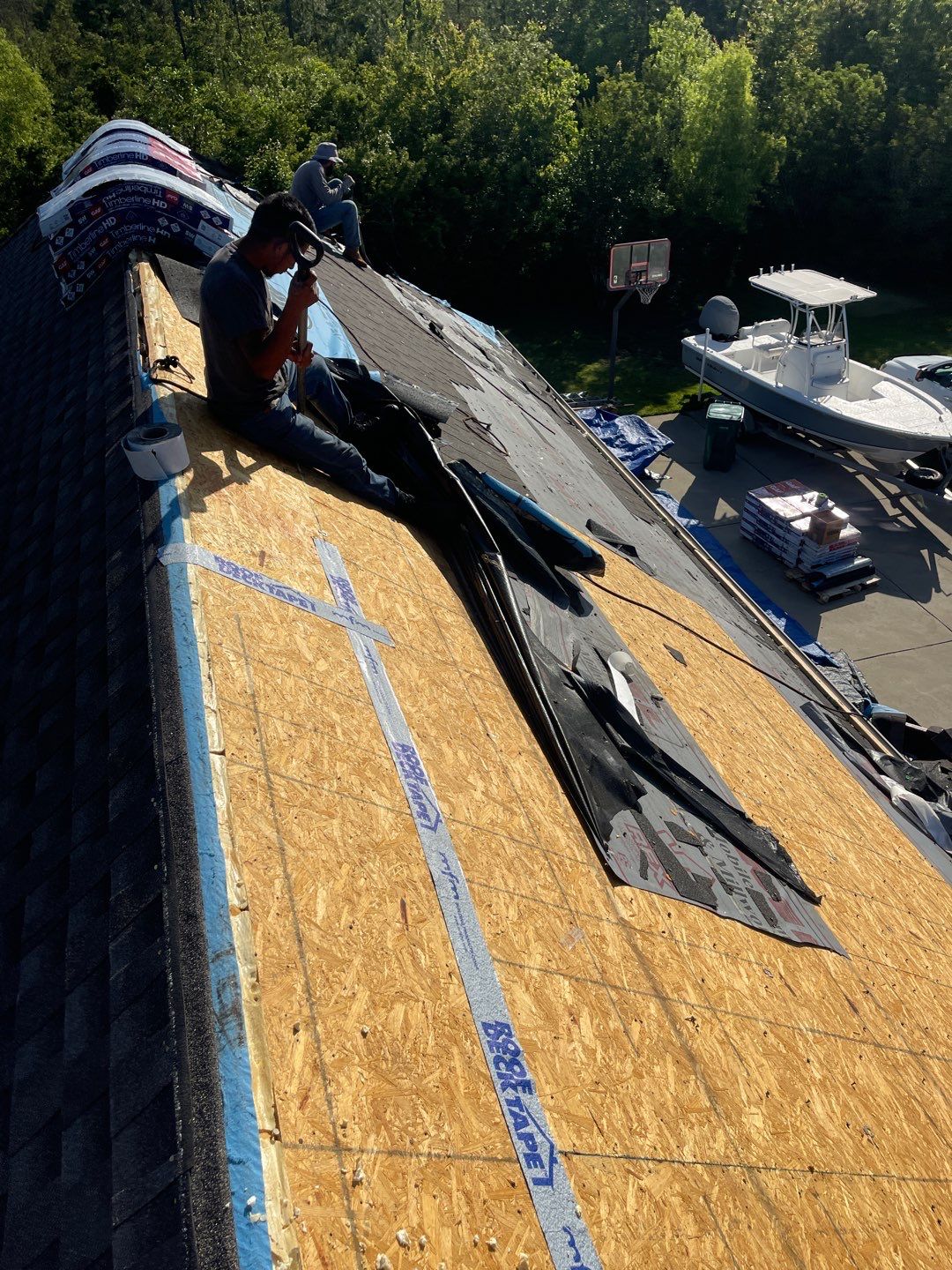 Residential Roofing Installation using Roof Replacement by American Roofing & Construction LLC