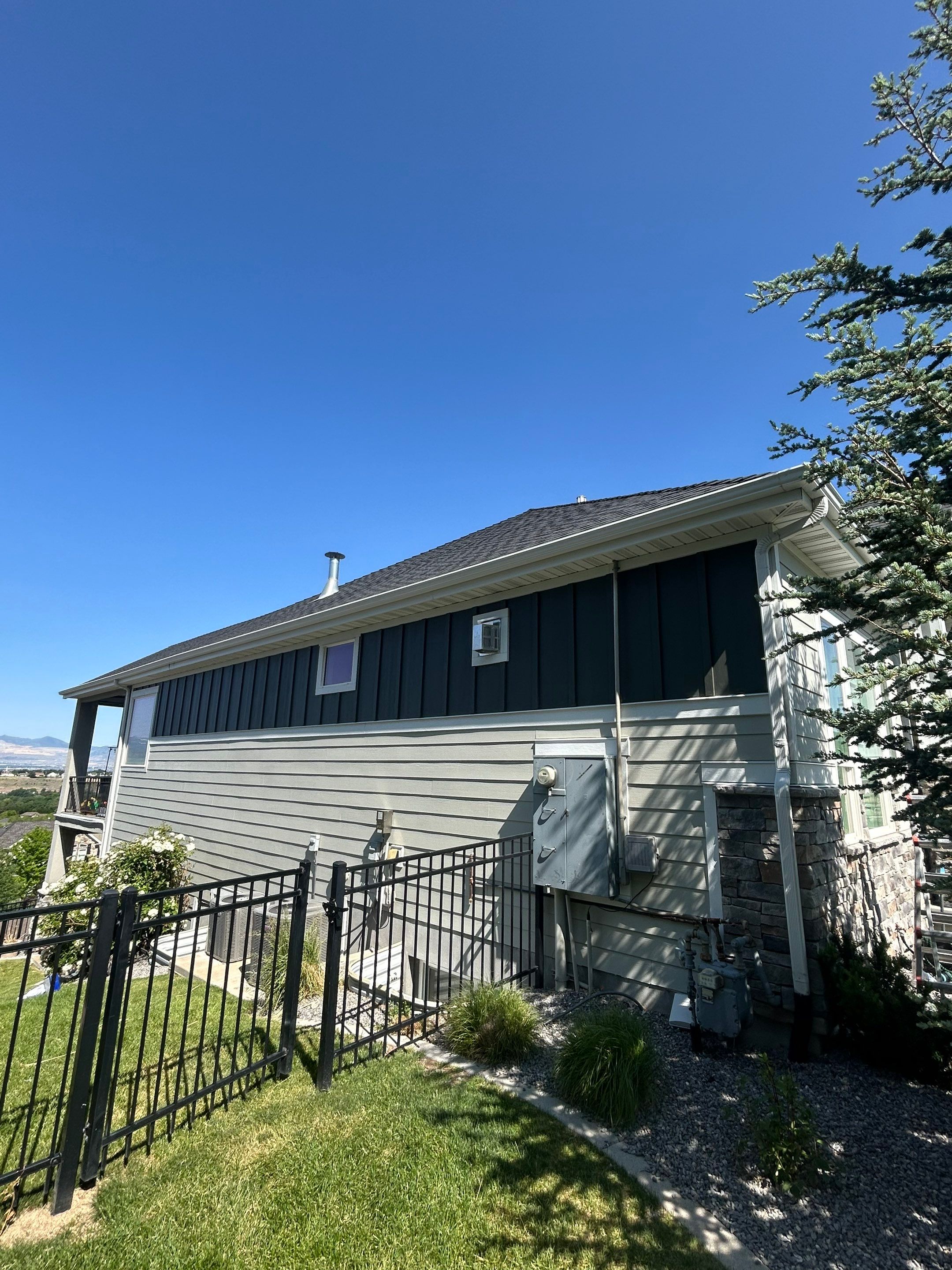 Draper | Hardie Mixed Siding | Custom Green & White by Ideal Siding Utah