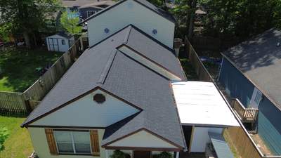 Residential Roofing Installation using TAMKO TITAN - Rustic Black