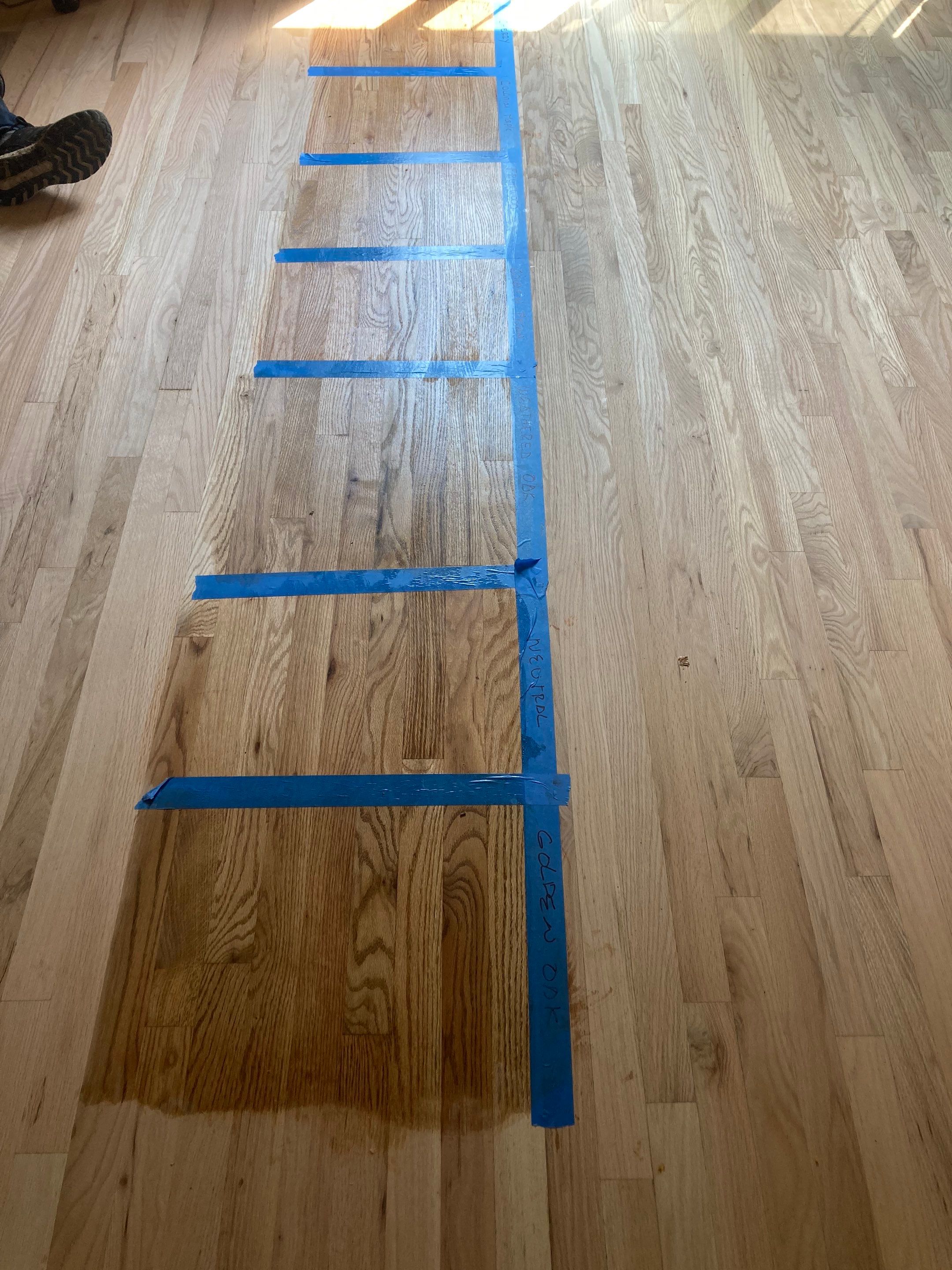 Refinish Red Oak hardwood by Footprints Floors of Nashville