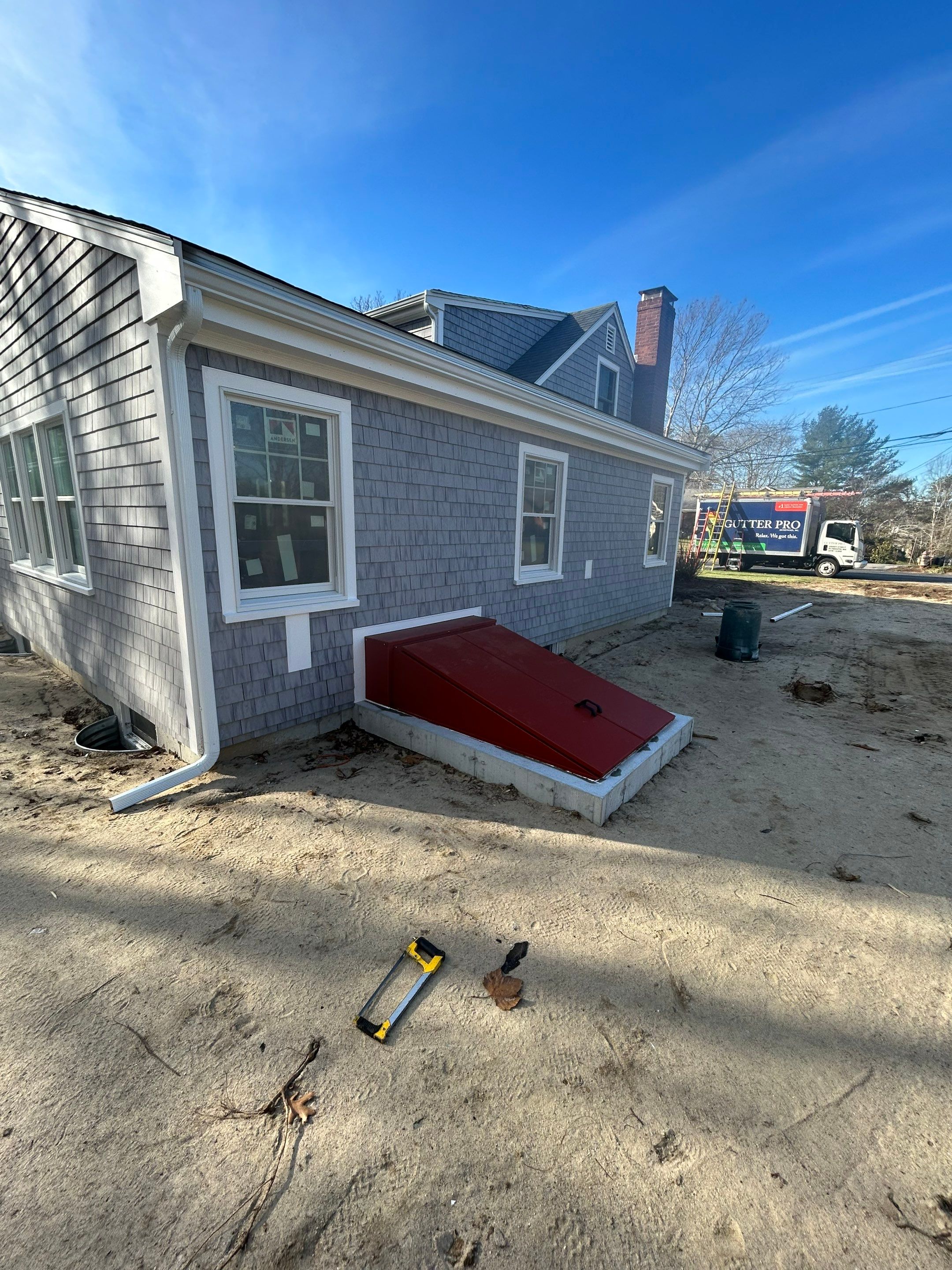 Gutter Installation using 5" K-Style Aluminum Gutter in Plymouth, MA by Gutter Pro Enterprises