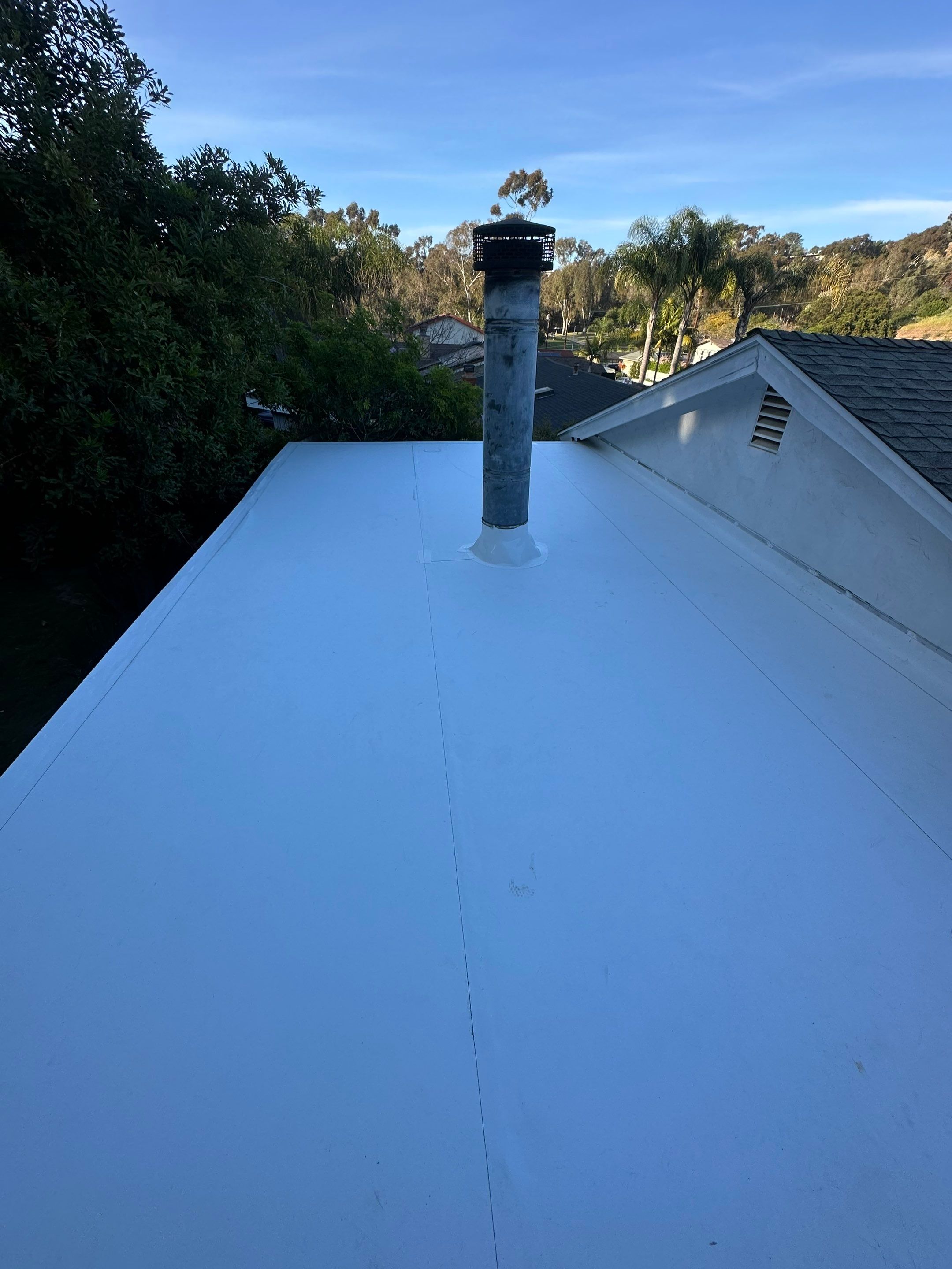 Mission Bay TPO Roof Replacement with Porch Conversion by Zenith Roofing Services