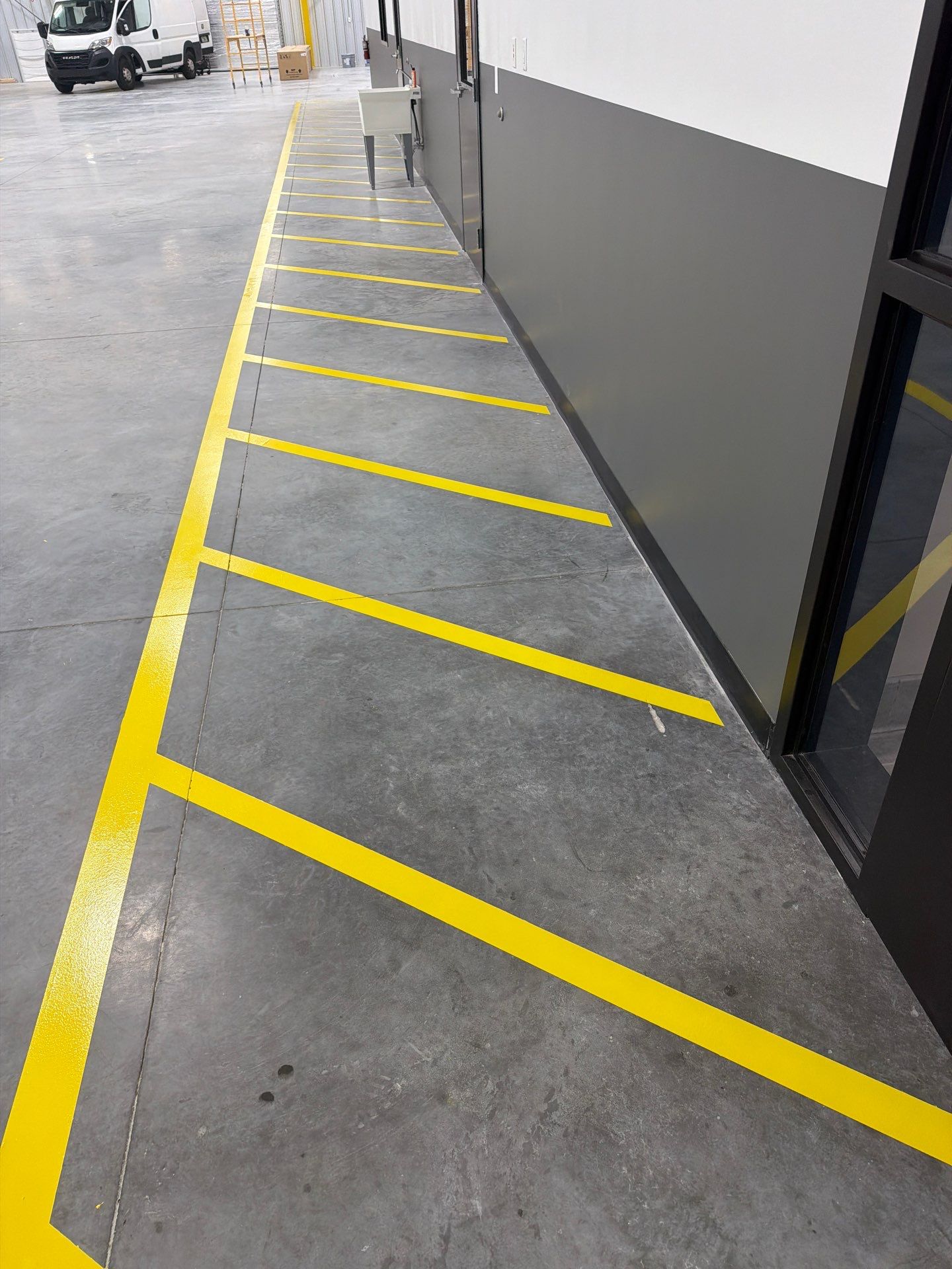 Industrial Epoxy Safety Marking and Hatch Layout in Spring Hill by Everline Coatings & Services - Southwest FL