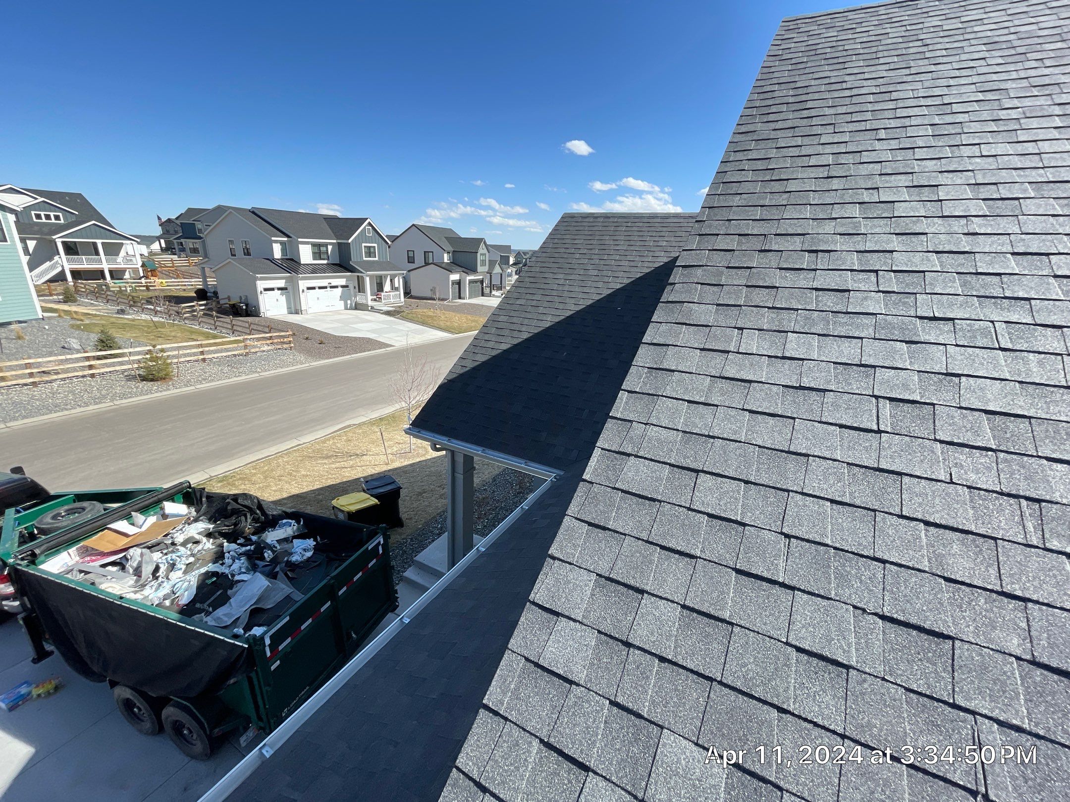 Residential Roofing Installation using Atlas Pinnacle Impact Black Shadow by Blue Peaks Roofing LLC 