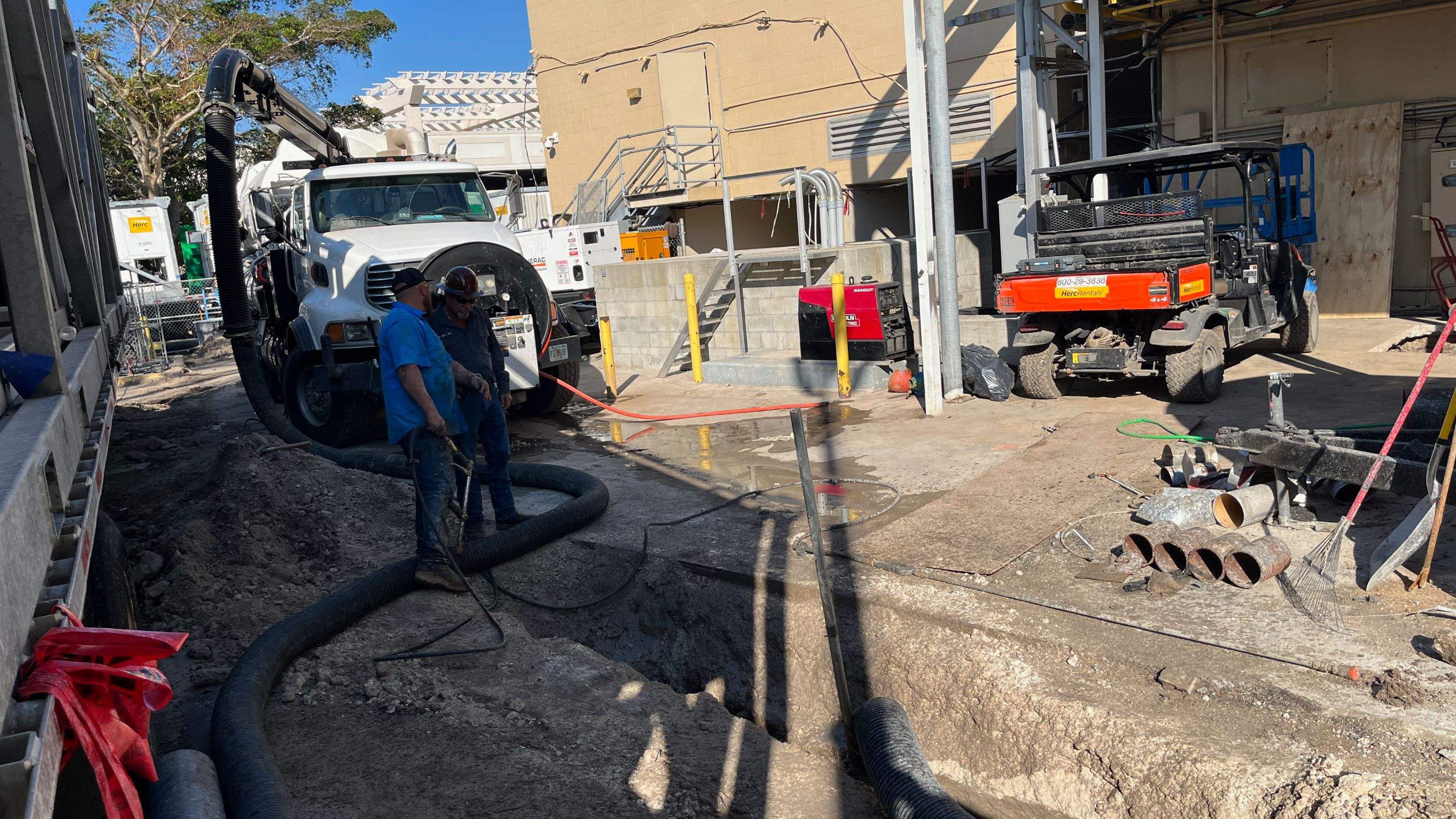 Ritz-Carlton NW Service Area Daylighting by Don Mar, Inc. Storm Water Solutions